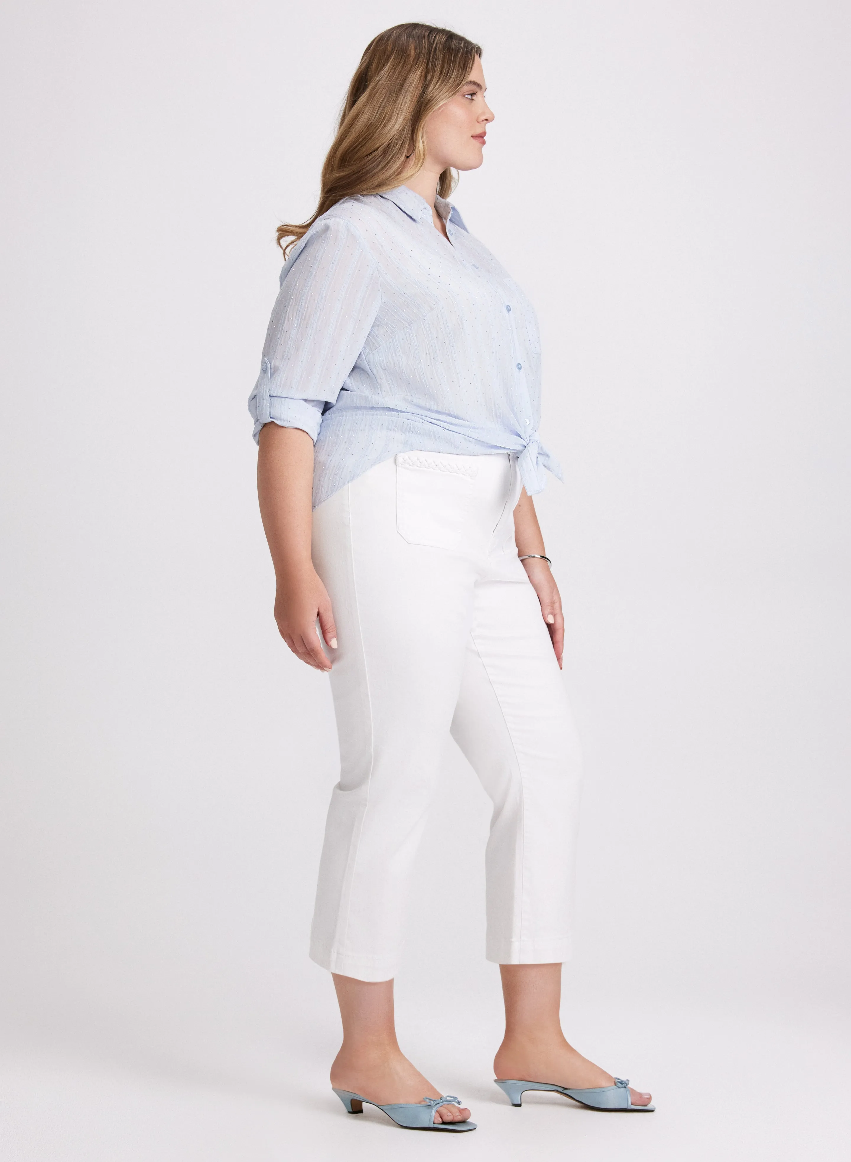 Straight-Leg Denim Capris sold by Laura product image thumbnail 2