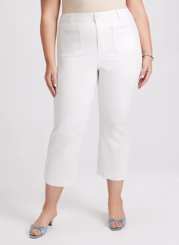 Straight-Leg Denim Capris sold by Laura