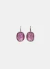 Faceted Oval Stone Earrings sold by Laura