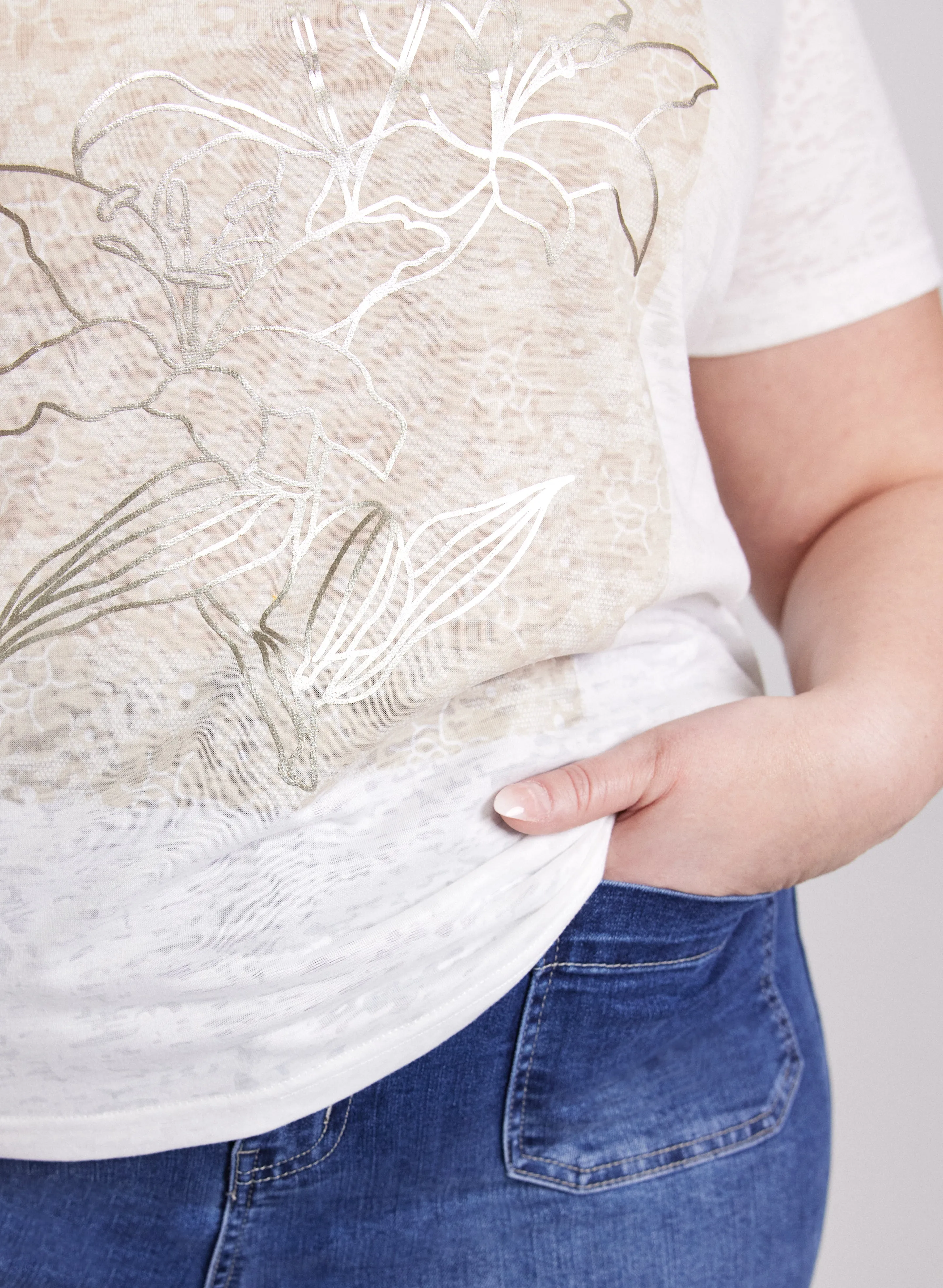 Metallic Print T-Shirt sold by Laura product image thumbnail 4