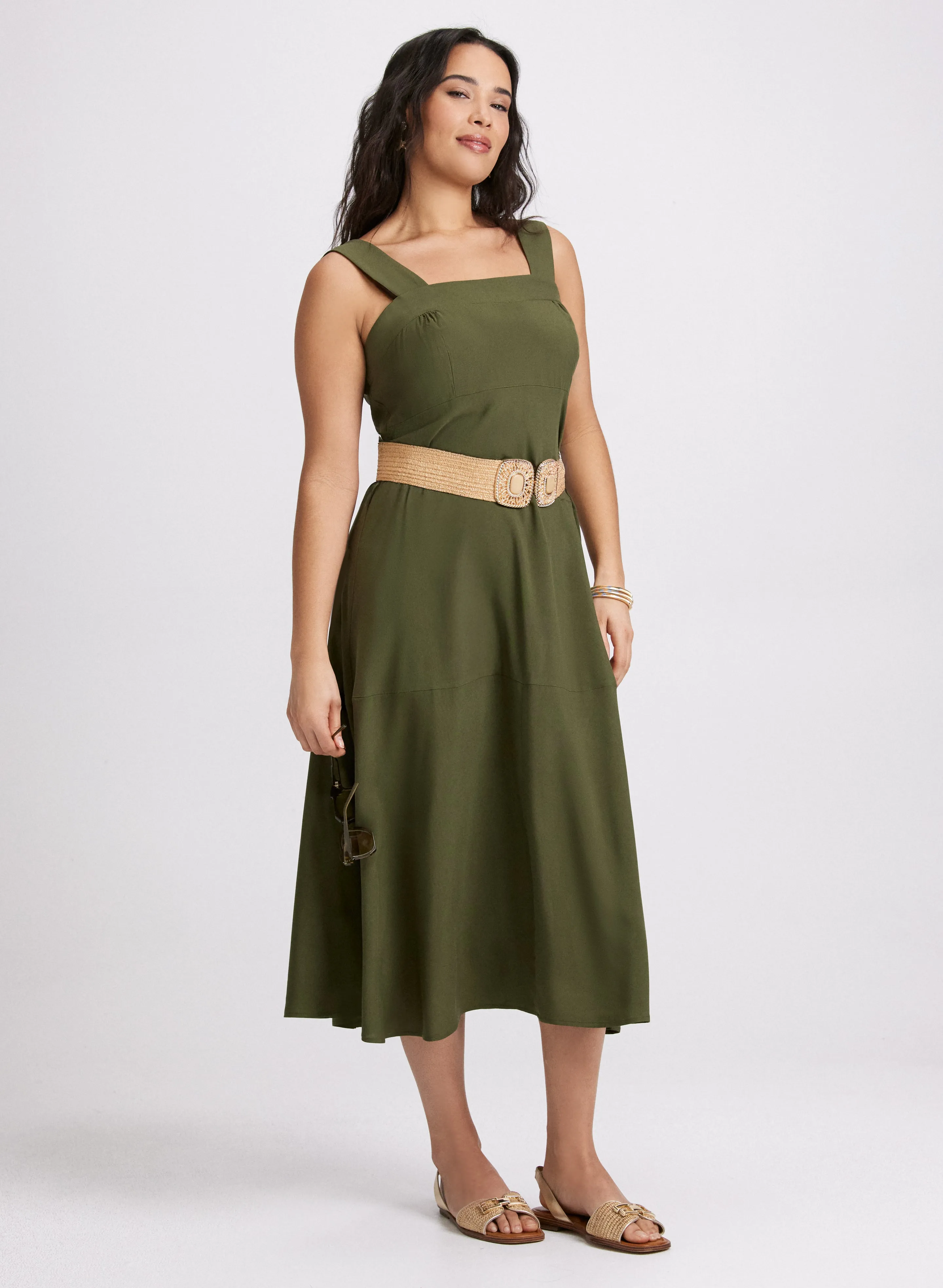 Square Neck Midi Dress sold by Laura product image thumbnail 3