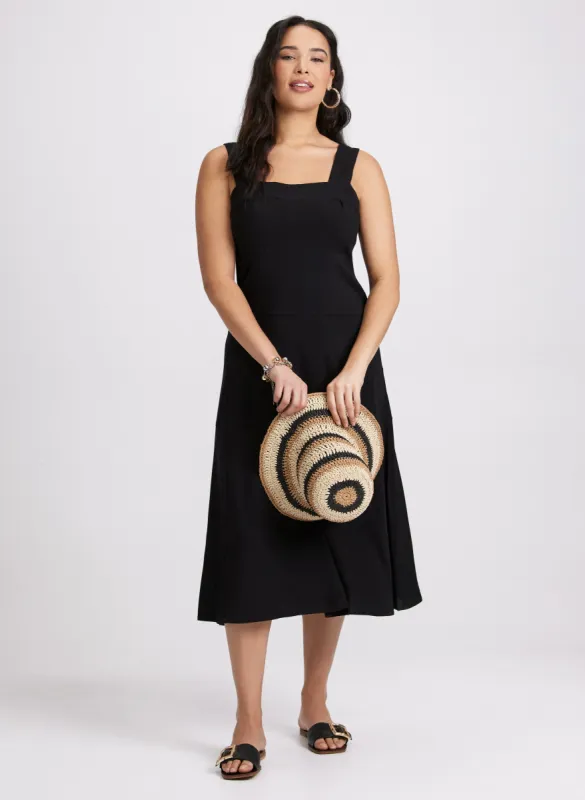 Square Neck Midi Dress sold by Laura