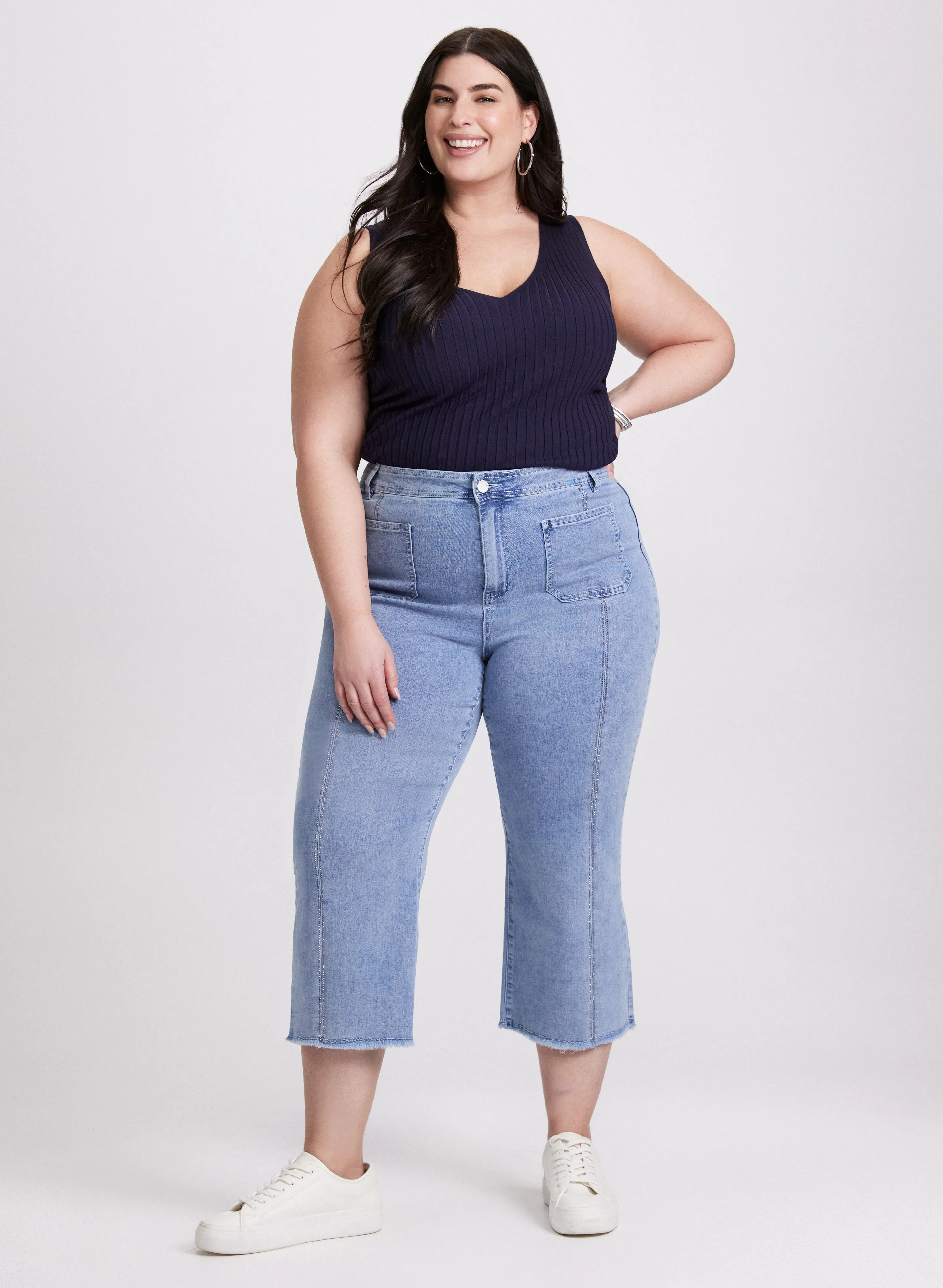 Sleeveless Ribbed Knit Sweater sold by Laura product image thumbnail 3