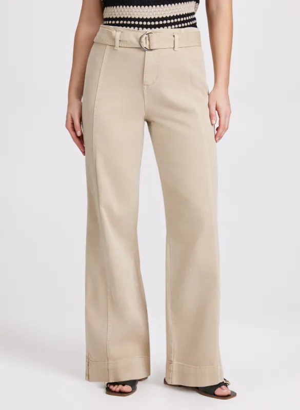 Belted Wide-Leg Jeans sold by Laura