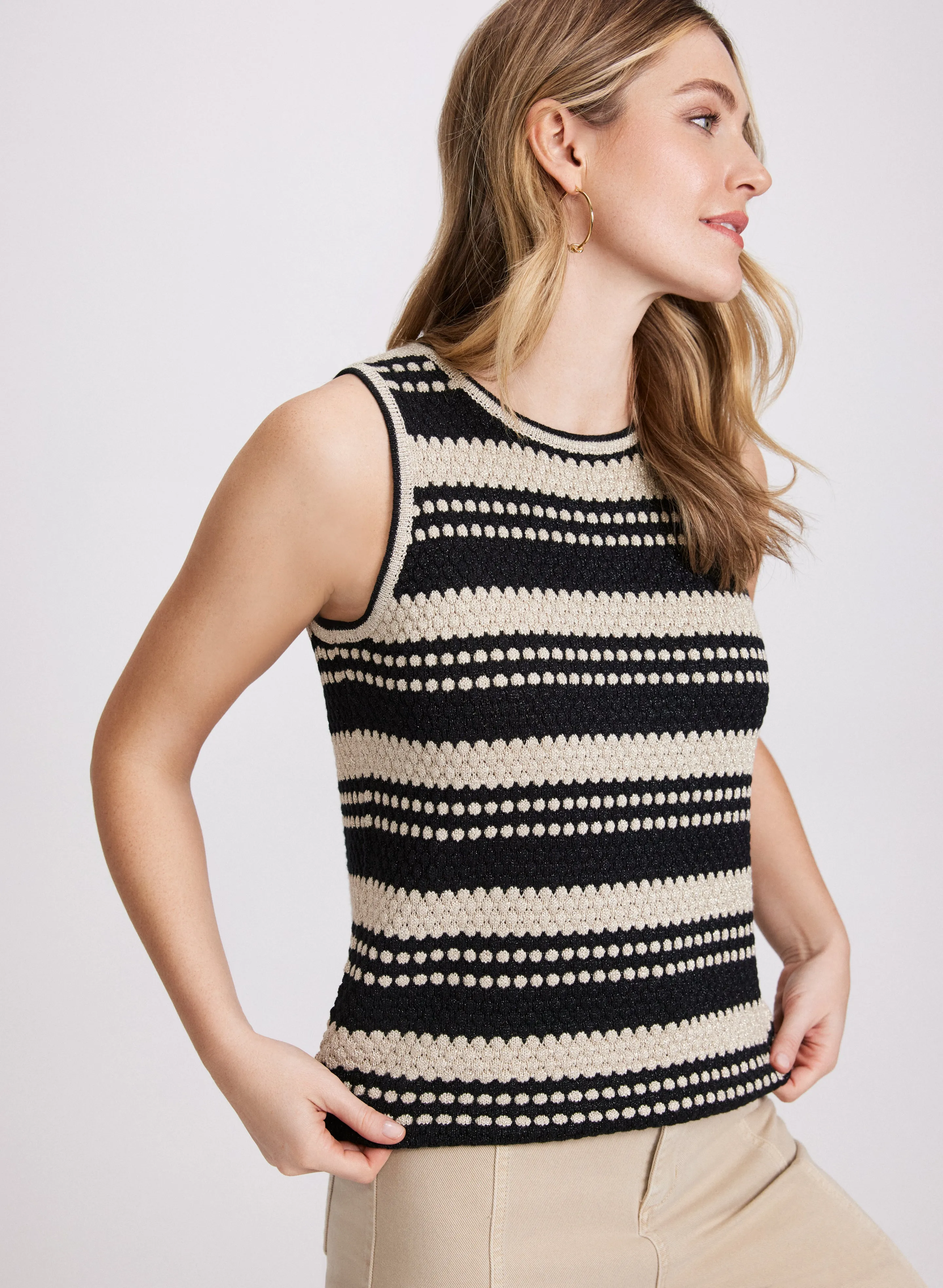 Sleeveless Striped Sweater sold by Laura product image thumbnail 5