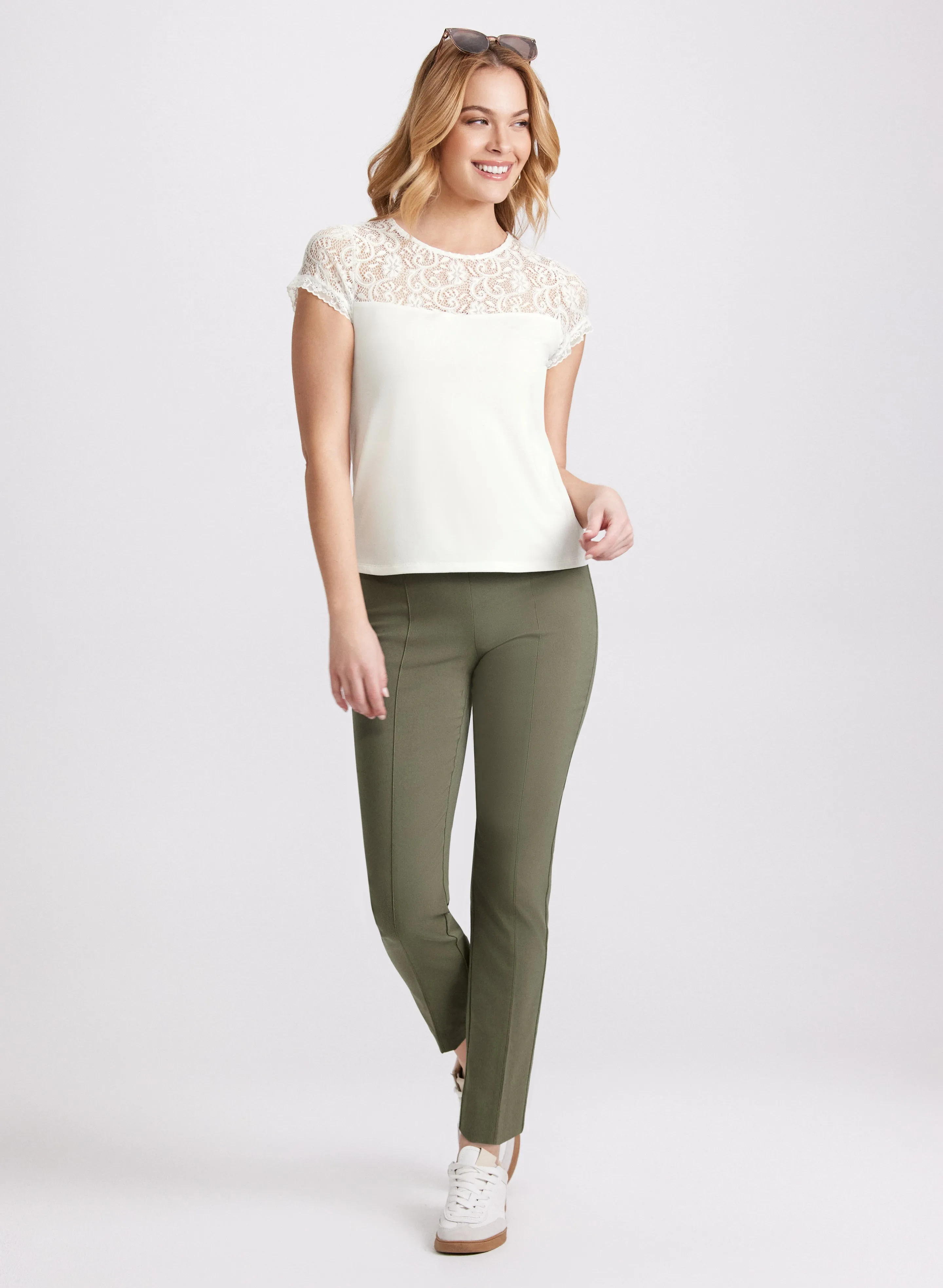 Lace Yoke Top sold by Laura product image thumbnail 3