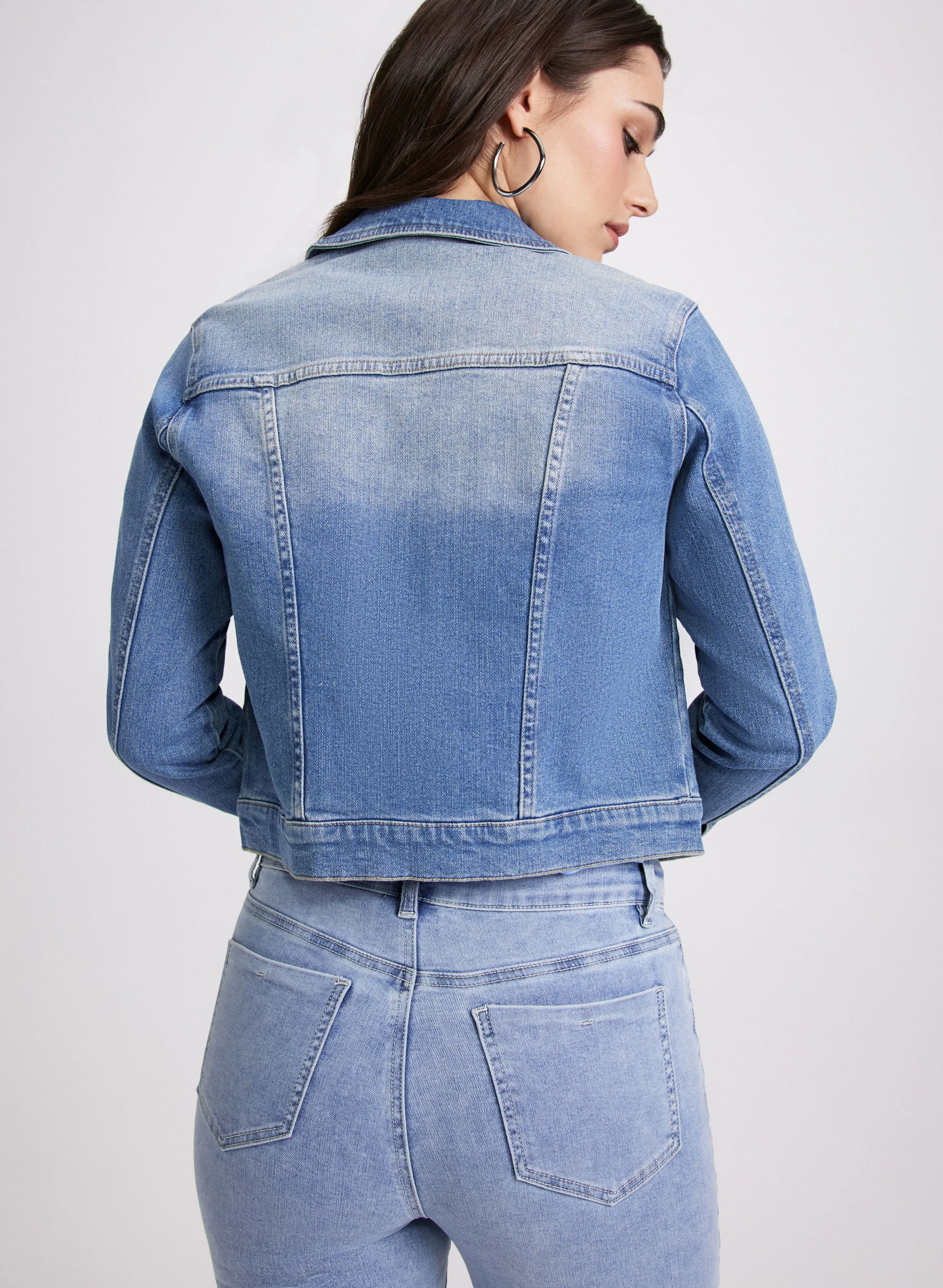 Zip-Front Denim Jacket sold by Laura product image thumbnail 3