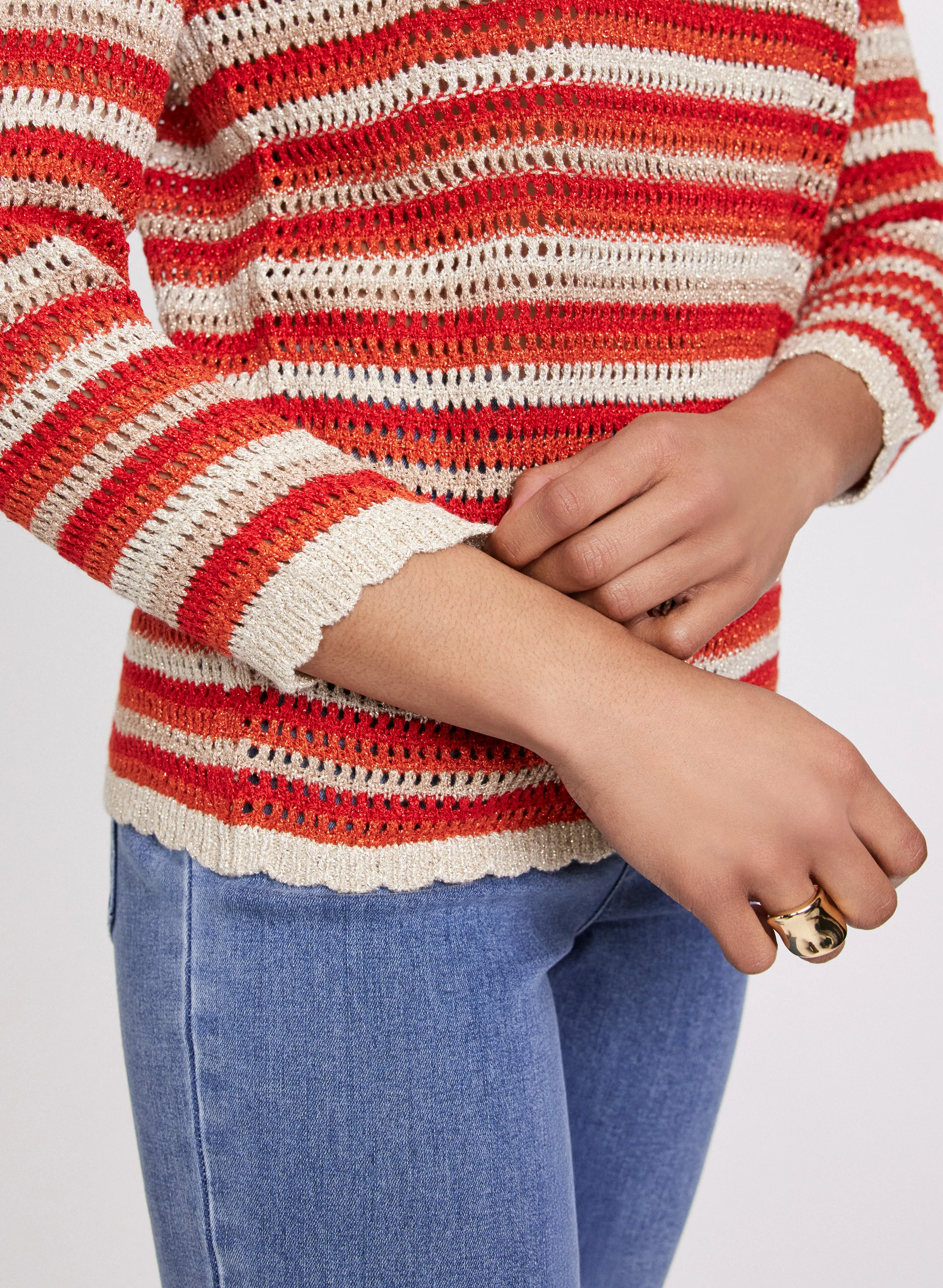 Stripe Knit Sweater sold by Laura product image thumbnail 3