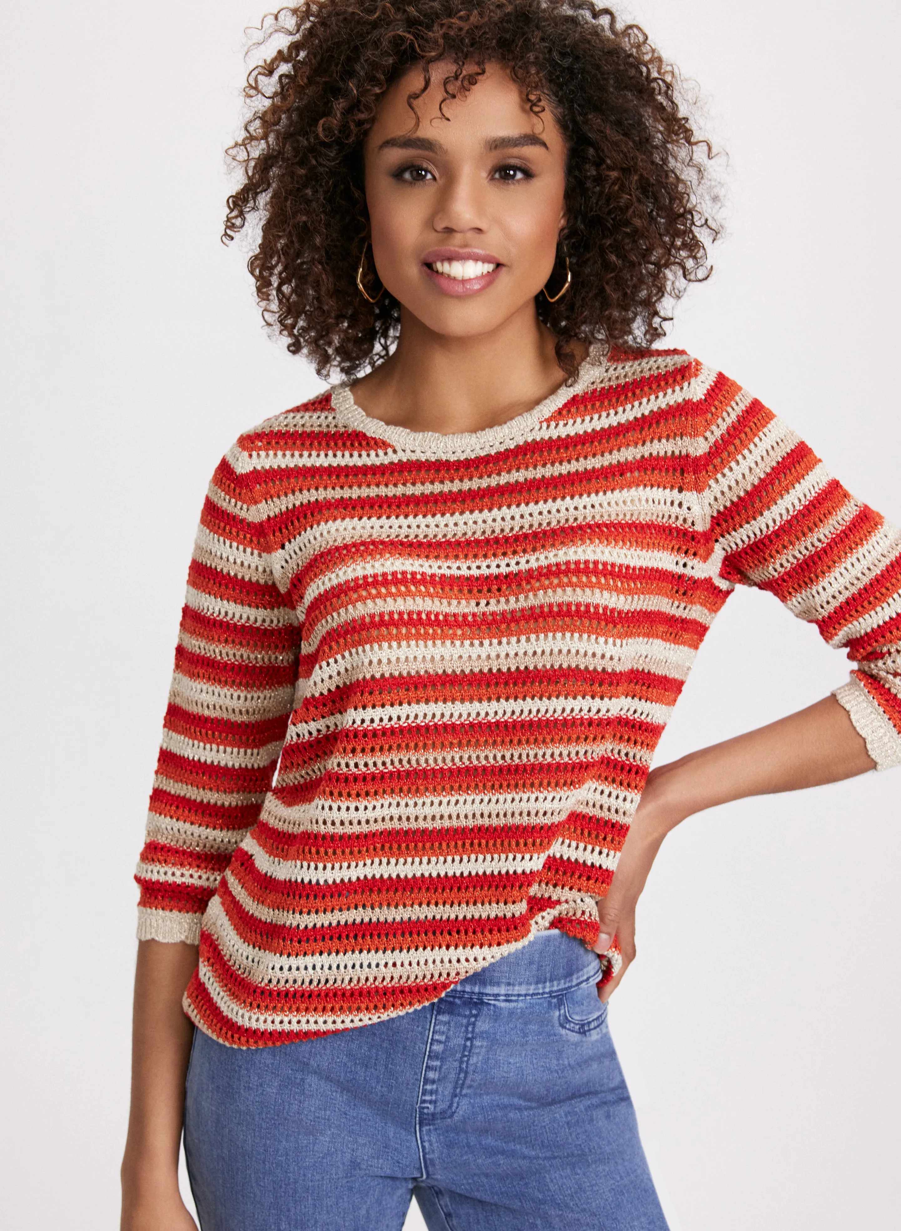 Stripe Knit Sweater sold by Laura