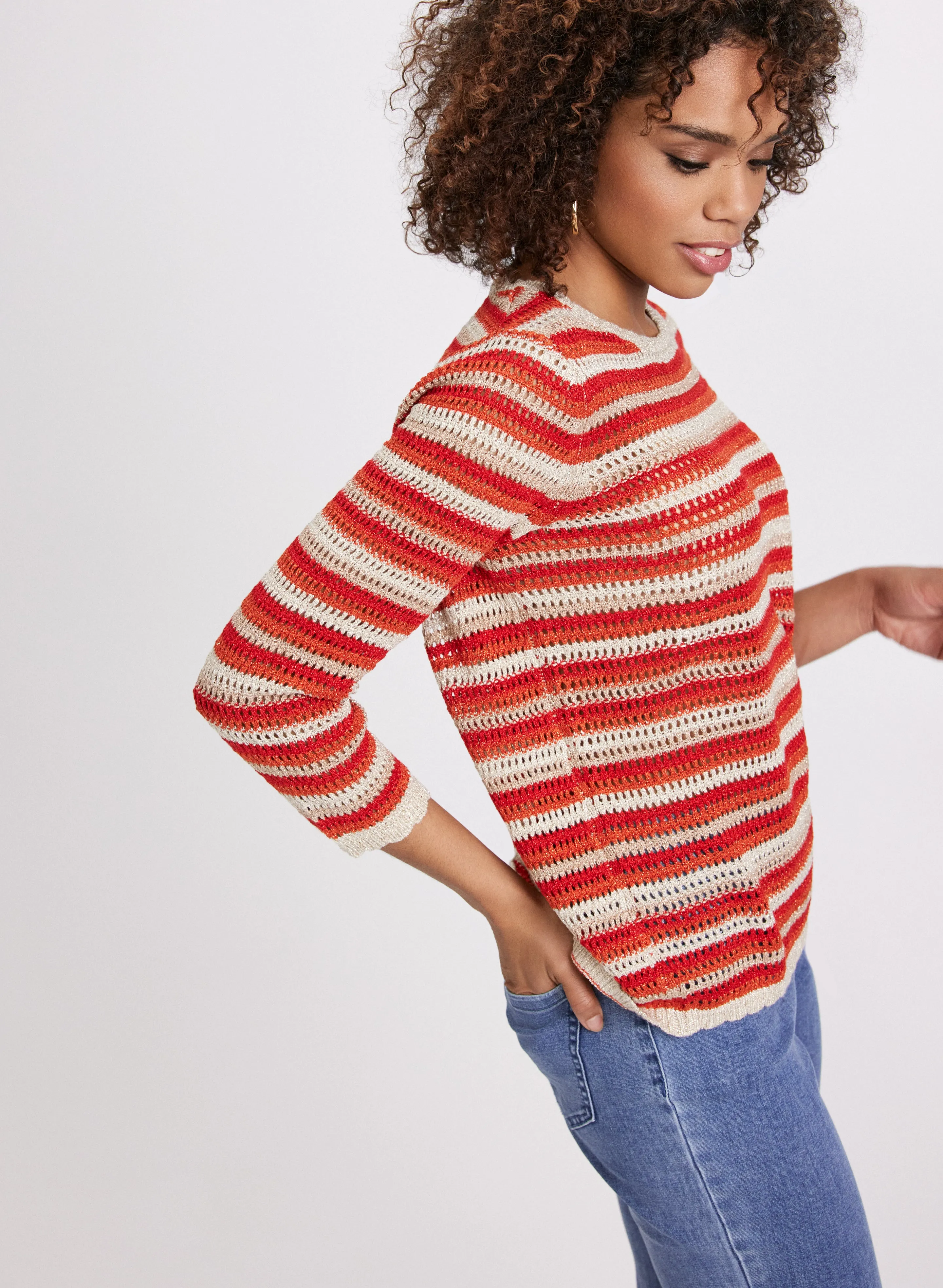 Stripe Knit Sweater sold by Laura product image thumbnail 2