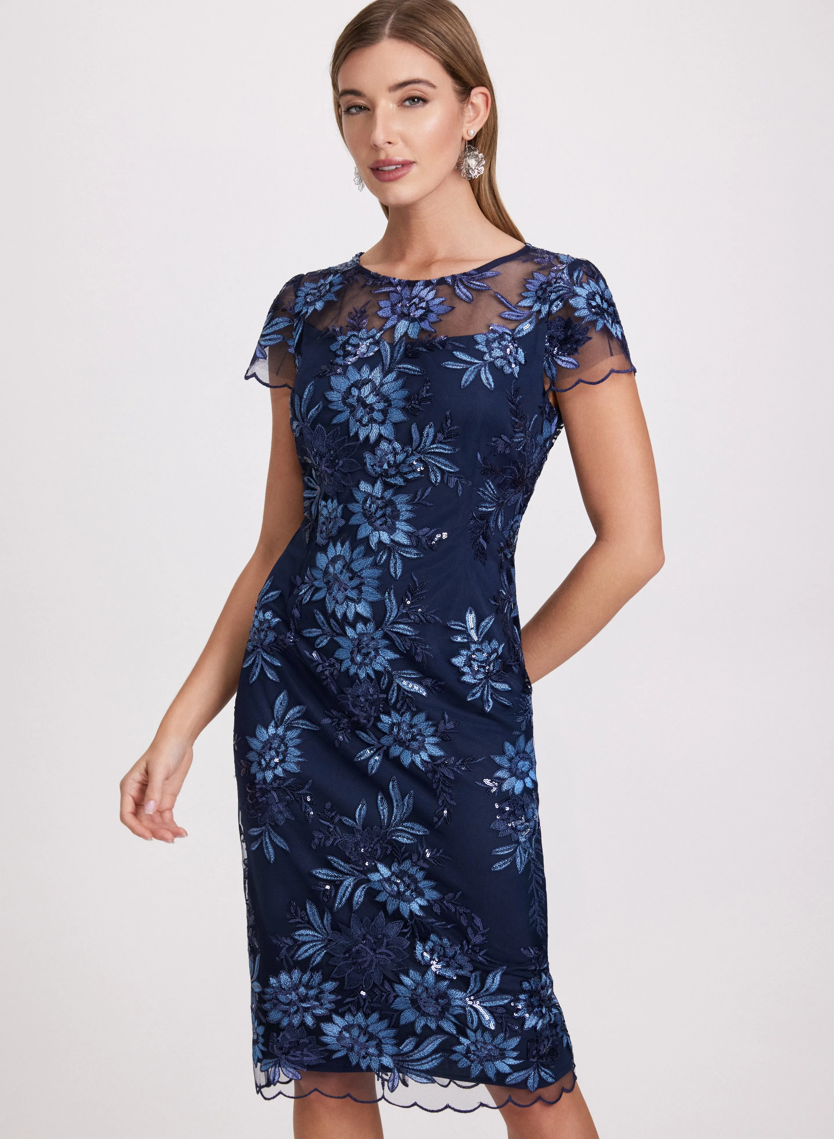 Floral Sequin Embellished Dress sold by Laura product image thumbnail 4