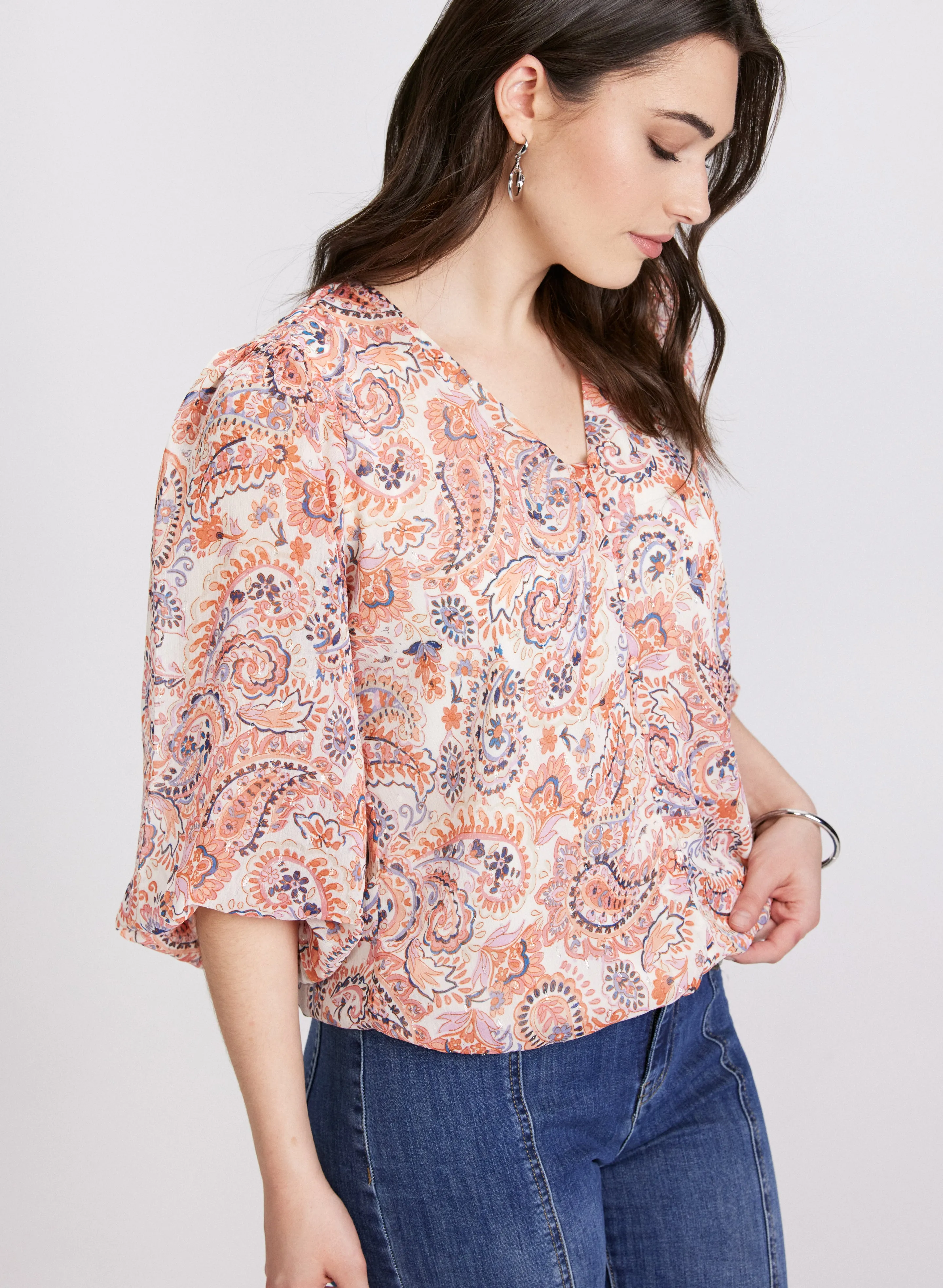 Paisley Print Blouse sold by Laura product image thumbnail 2