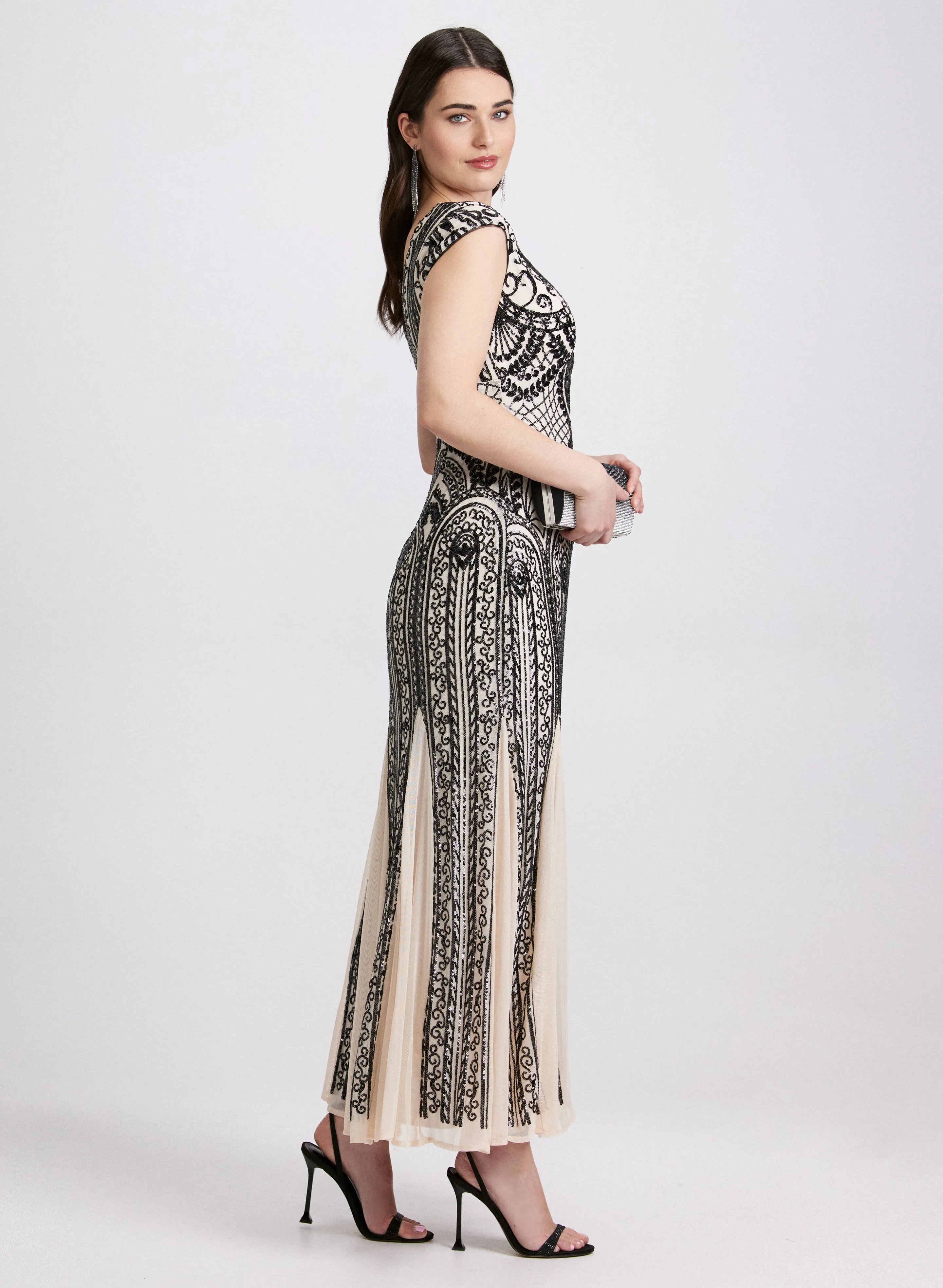 Sequin Fit & Flare Dress sold by Laura product image thumbnail 3