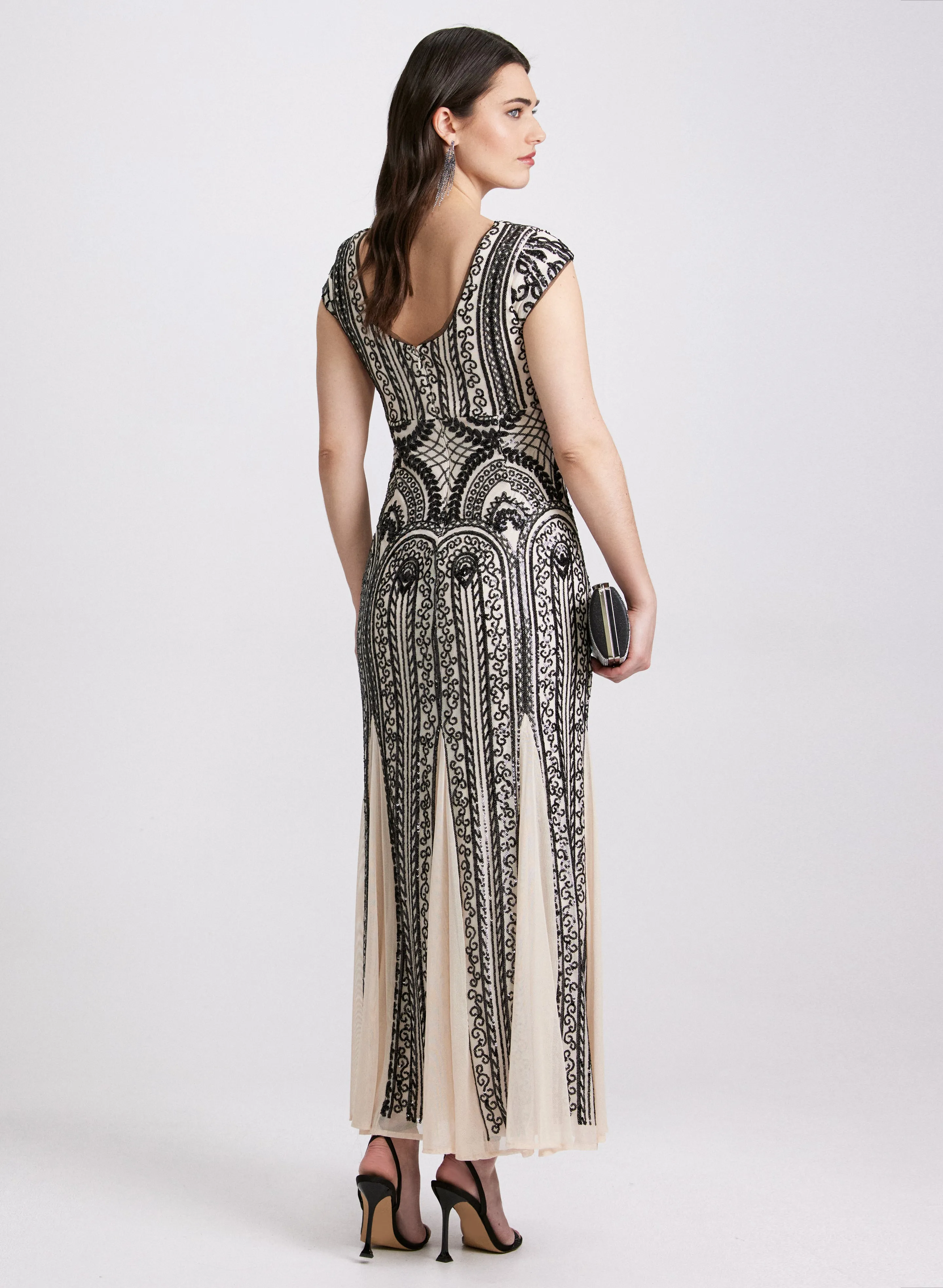 Sequin Fit & Flare Dress sold by Laura product image thumbnail 2