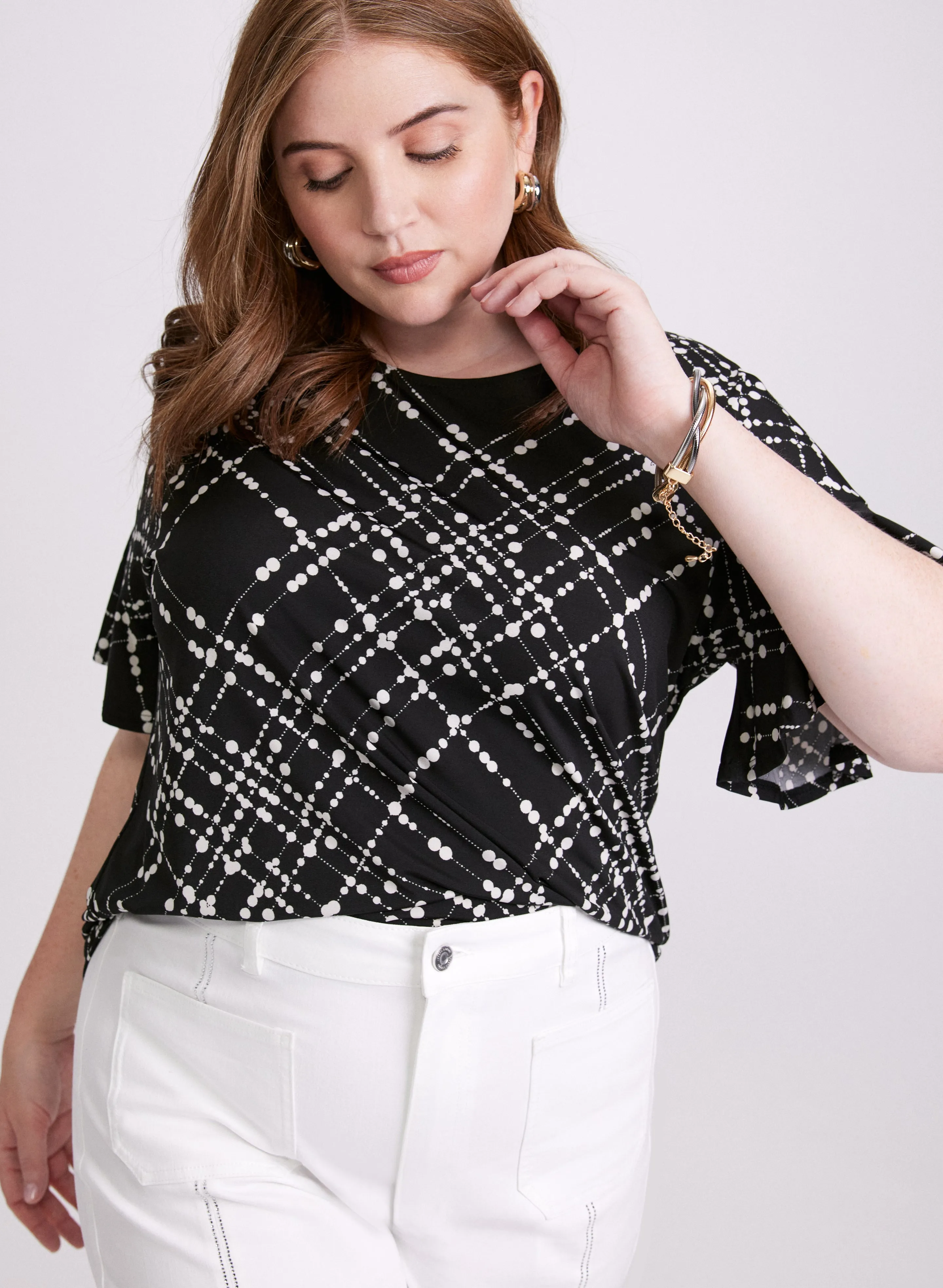 Plaid Print Top sold by Laura