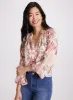 Floral Frilled Neck Blouse sold by Laura