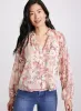 Floral Frilled Neck Blouse sold by Laura