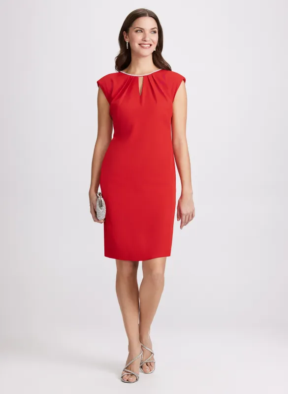 Rhinestone Trim Dress sold by Laura