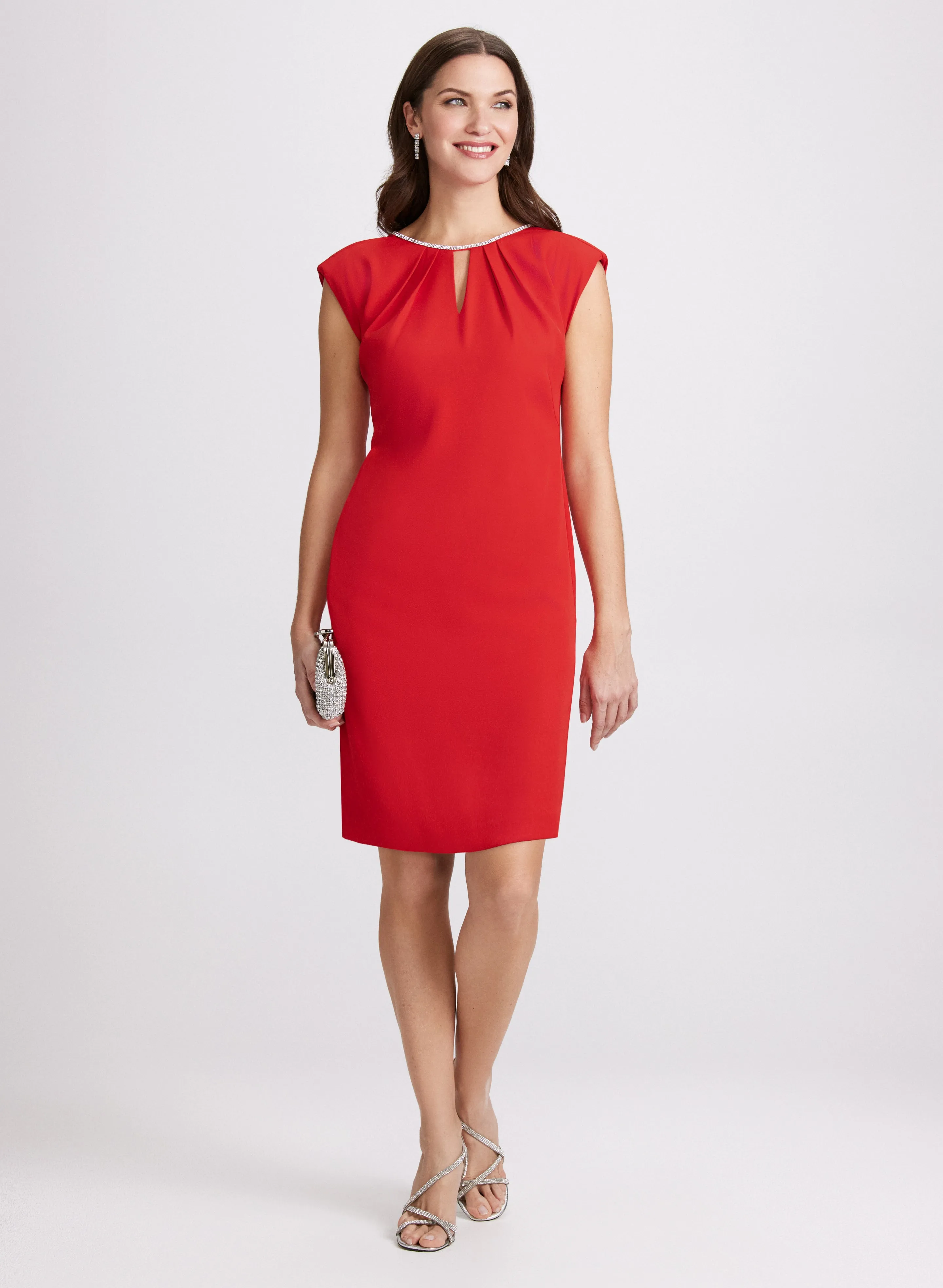 Rhinestone Trim Dress sold by Laura