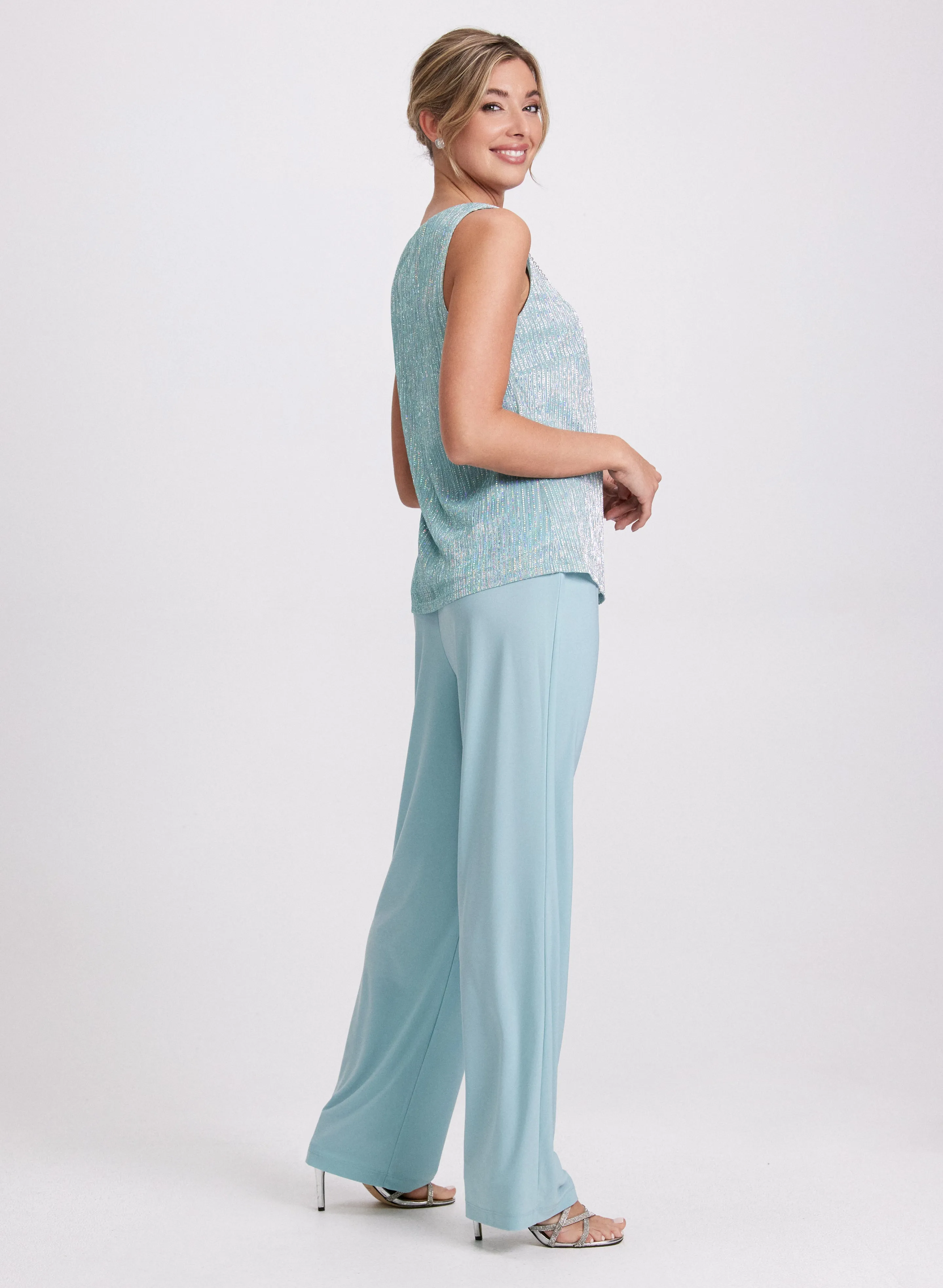 Sequined Jacket, Top & Pants Set sold by Laura product image thumbnail 2