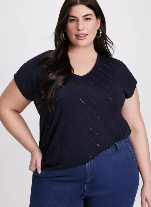 Diagonal Stripes T-Shirt sold by Laura