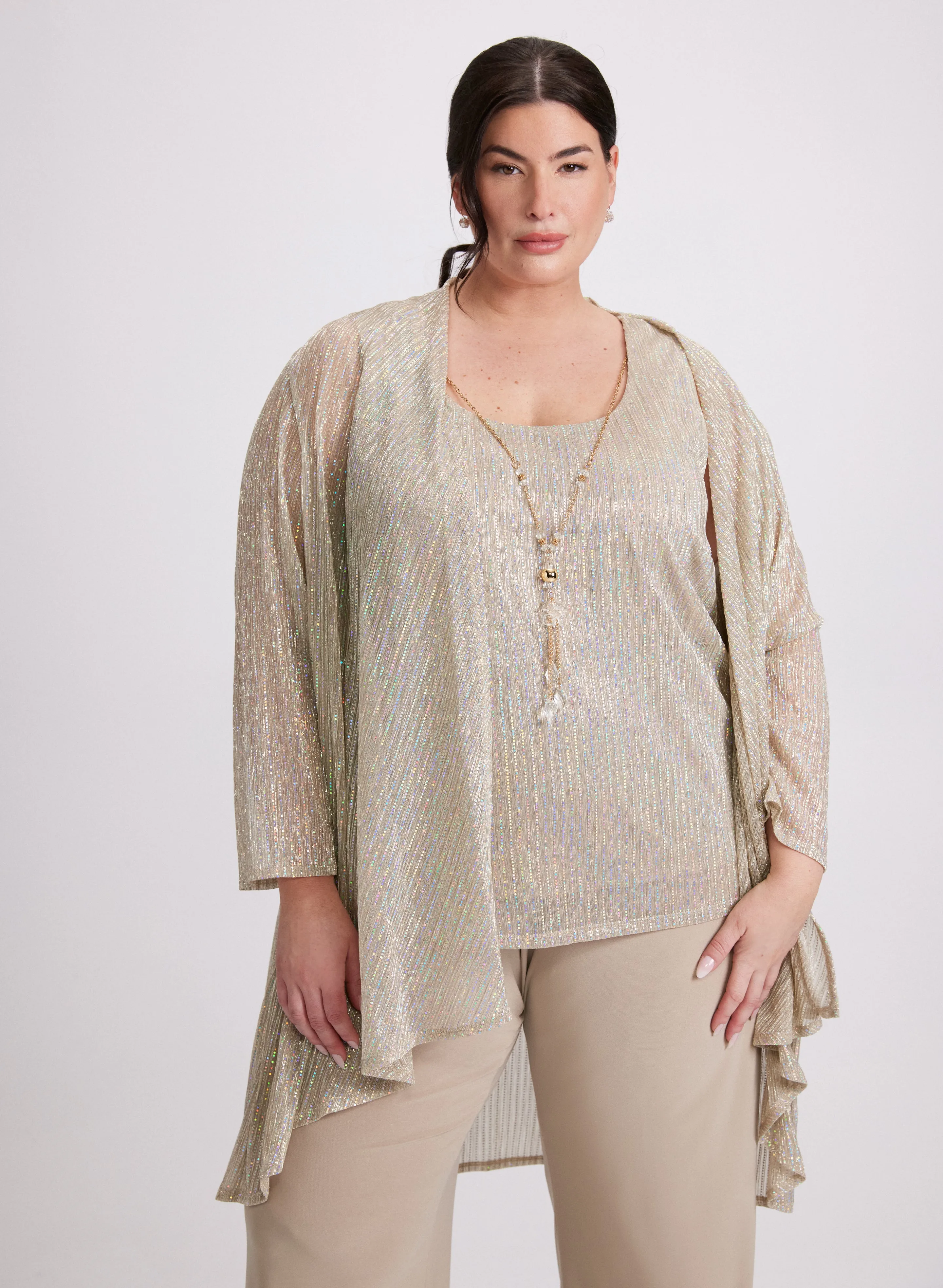 Sequined Jacket, Top & Pants Set sold by Laura product image thumbnail 2