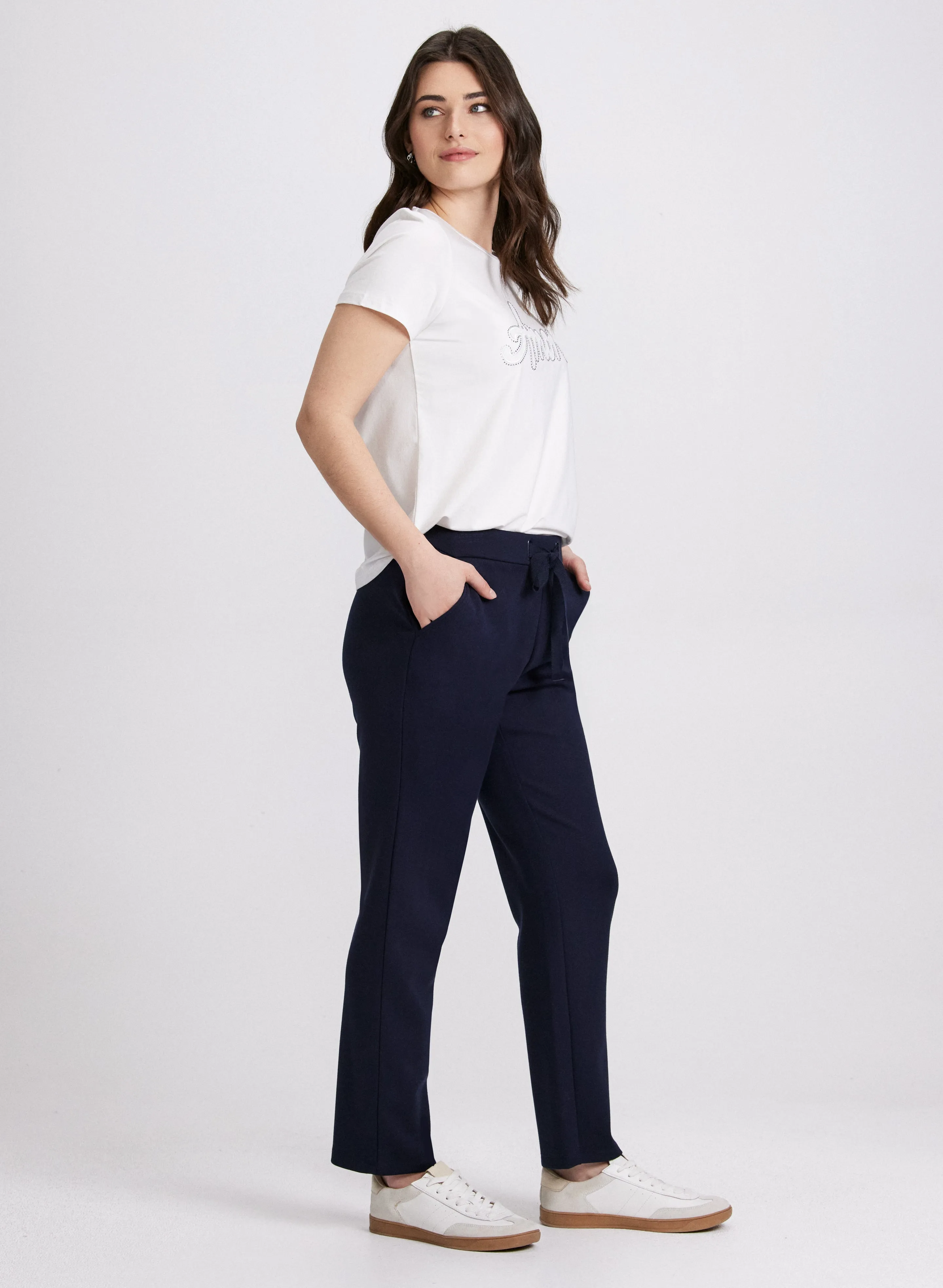 Drawstring Waist Pull-On Pants sold by Laura product image thumbnail 2