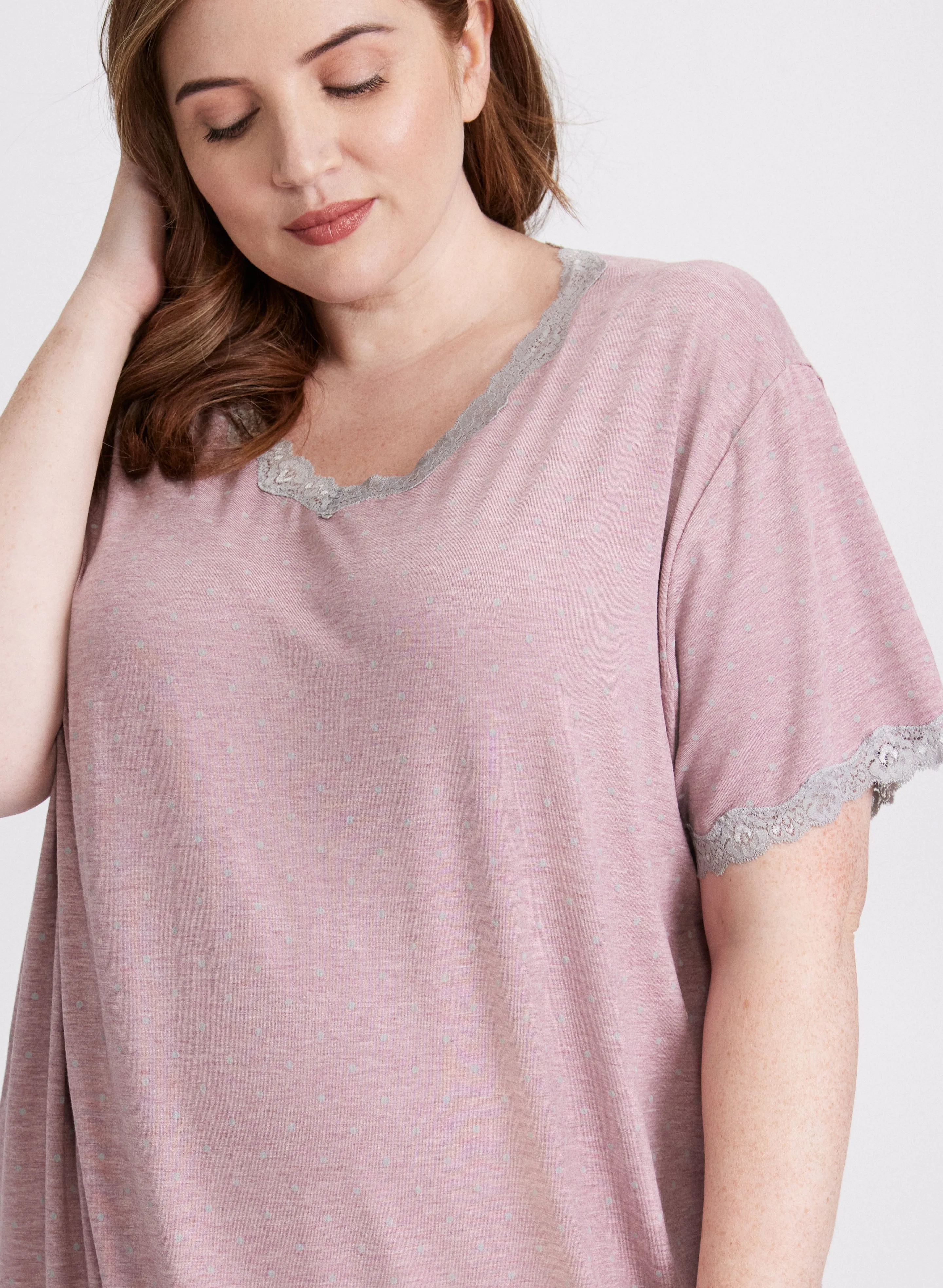 Dot Print Nightgown sold by Laura product image thumbnail 5