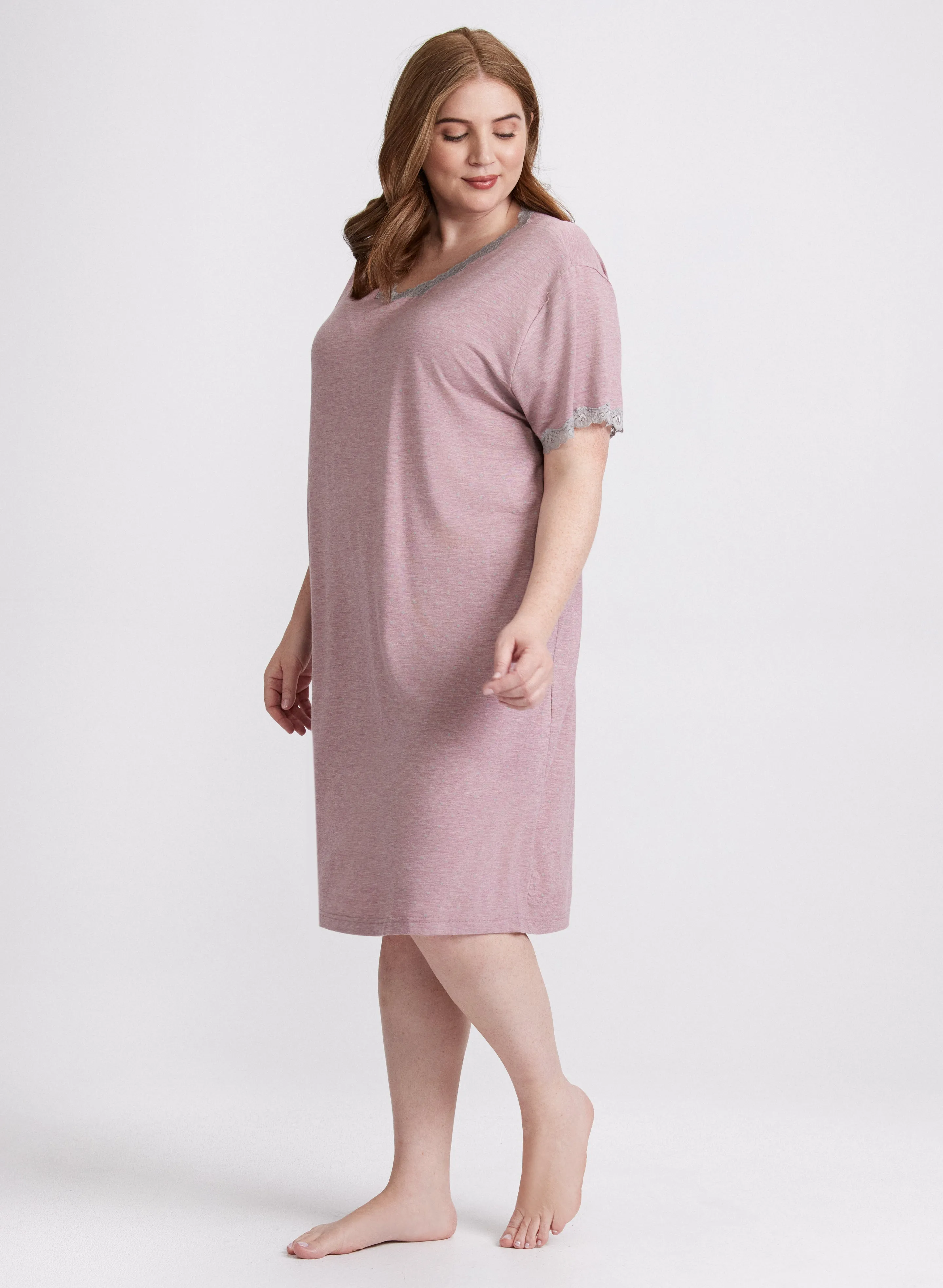 Dot Print Nightgown sold by Laura product image thumbnail 2