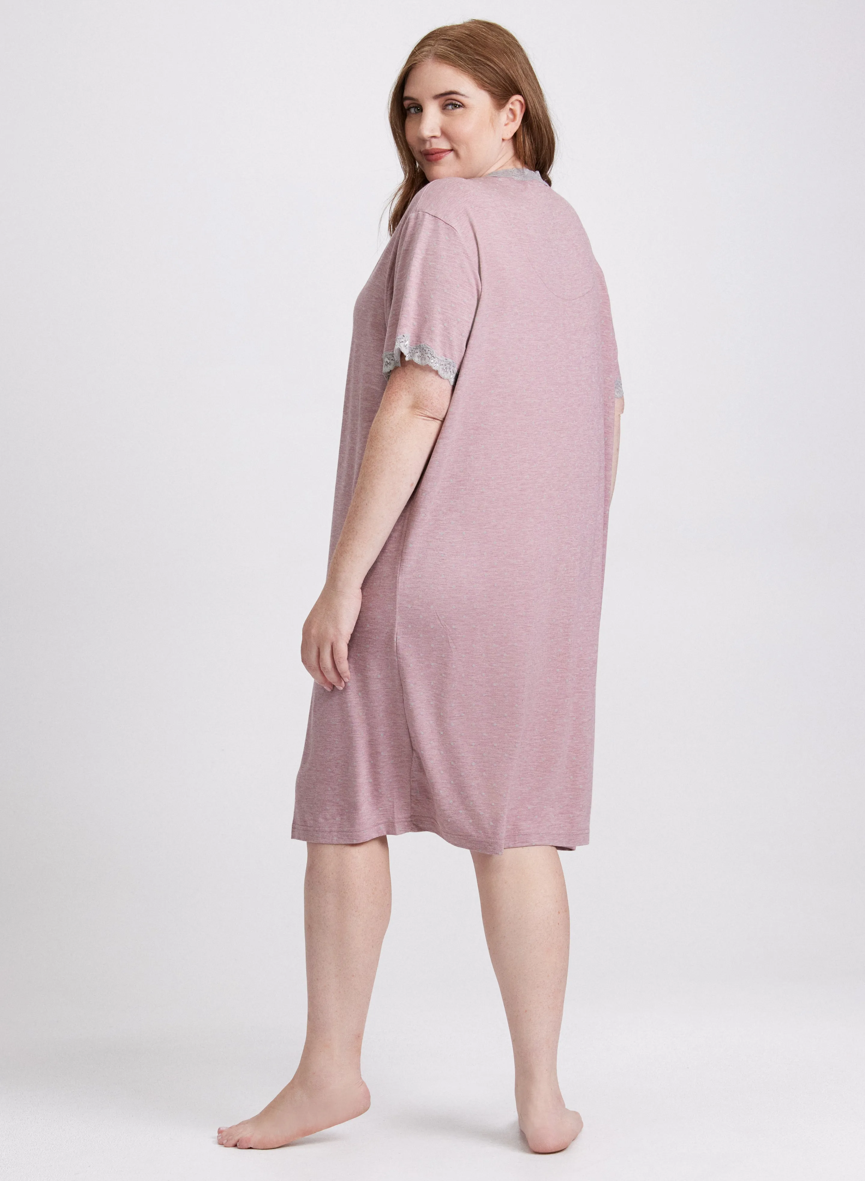 Dot Print Nightgown sold by Laura product image thumbnail 3