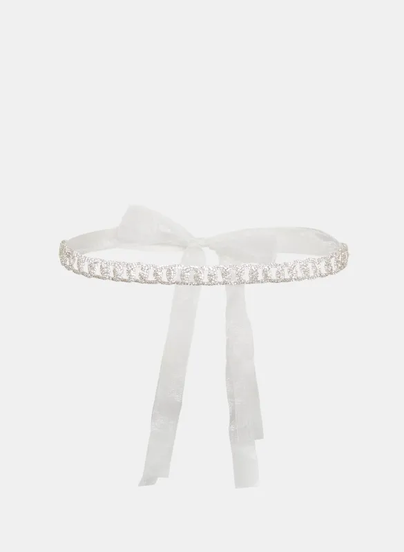 Crystal & Ribbon Belt sold by Laura
