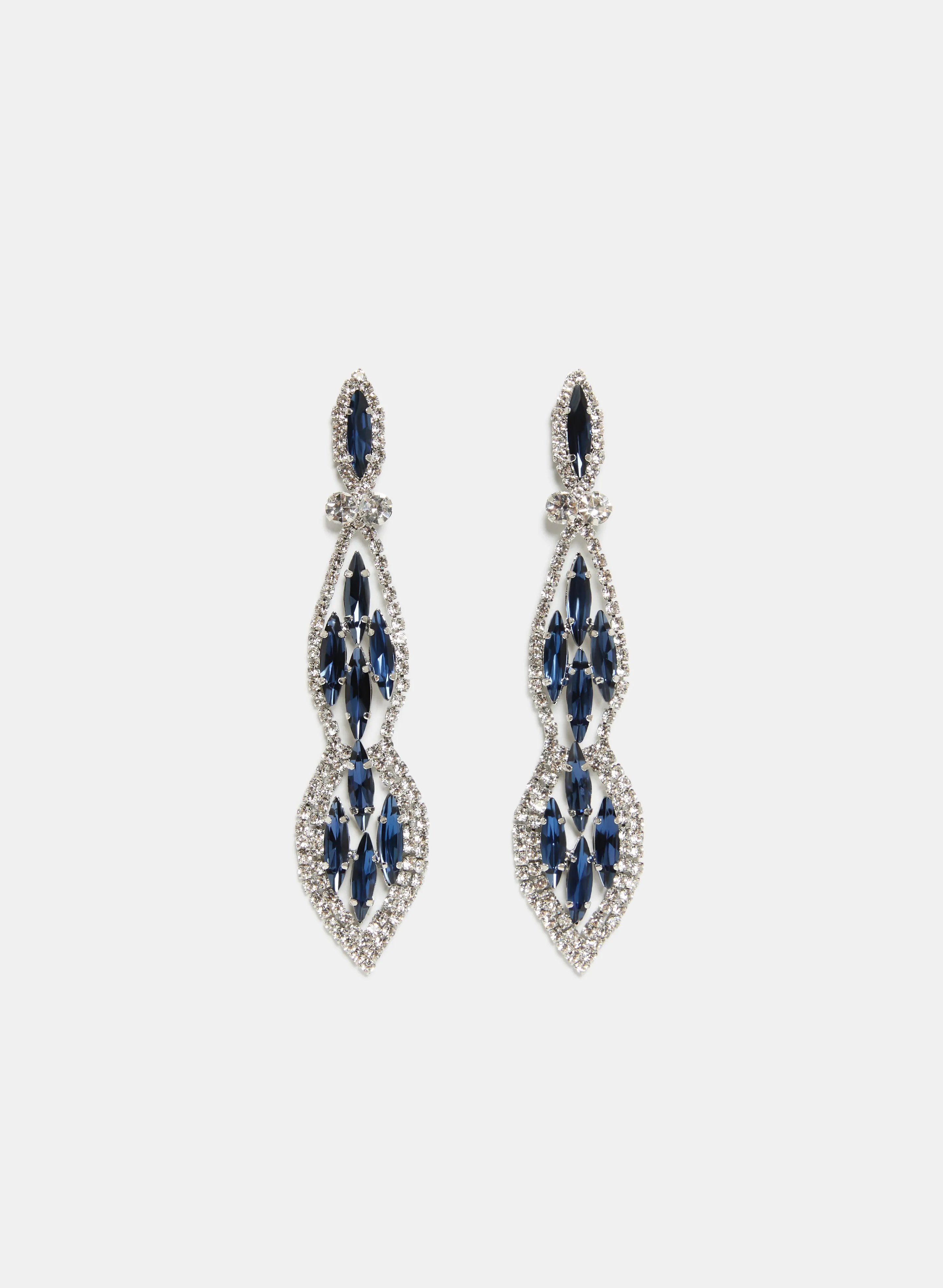 Tiered Linear Crystal Earrings sold by Laura