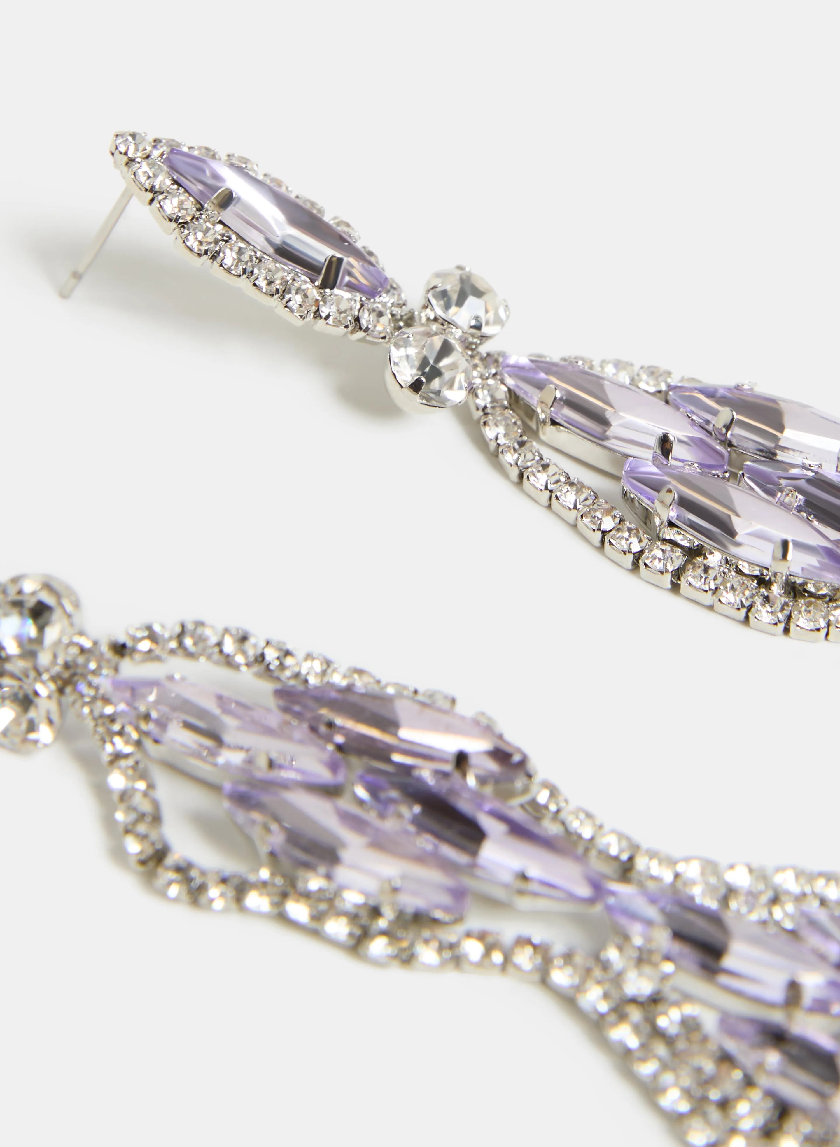 Tiered Linear Crystal Earrings sold by Laura product image thumbnail 2