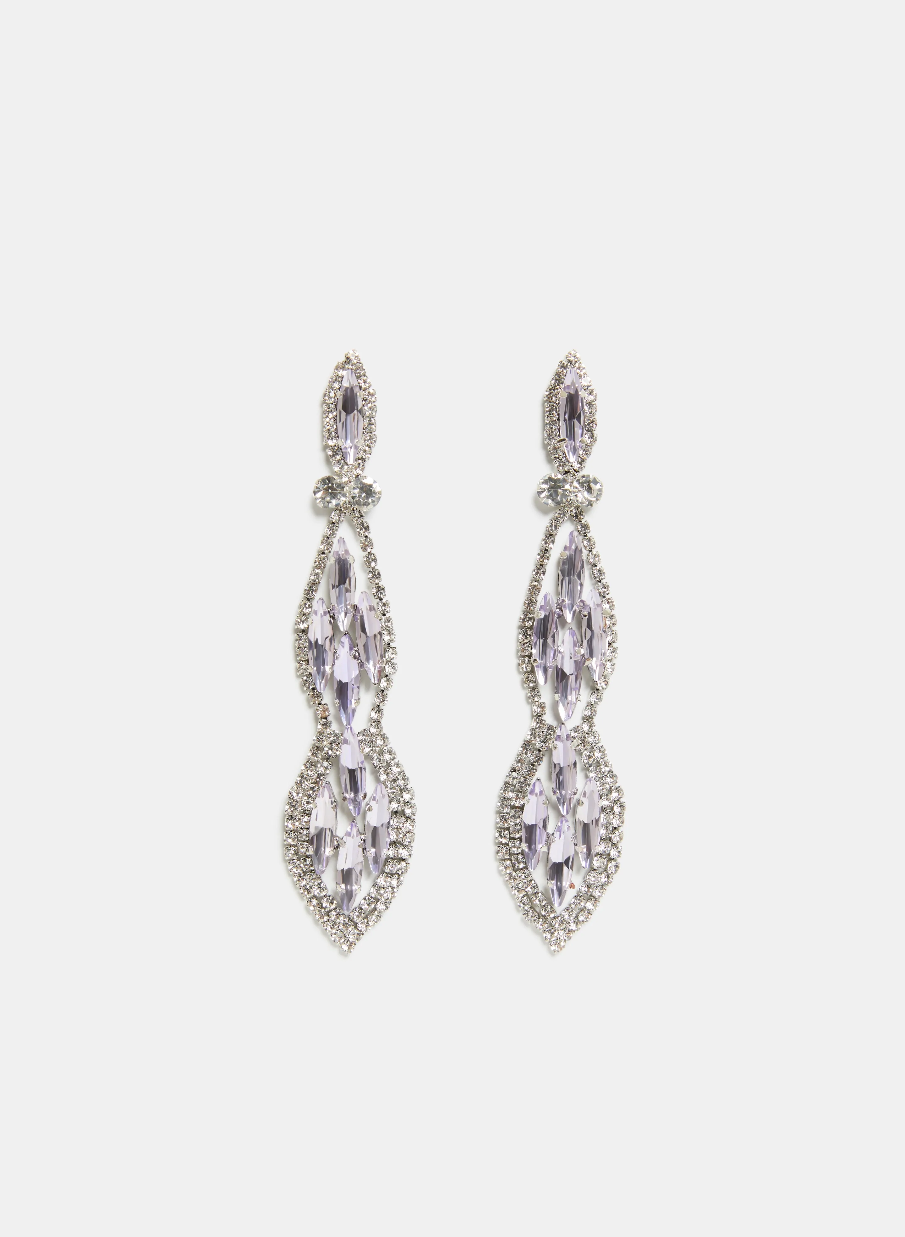 Tiered Linear Crystal Earrings sold by Laura