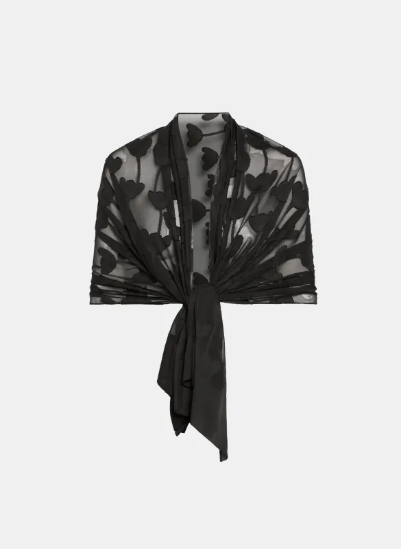 Sheer Floral Wrap sold by Laura
