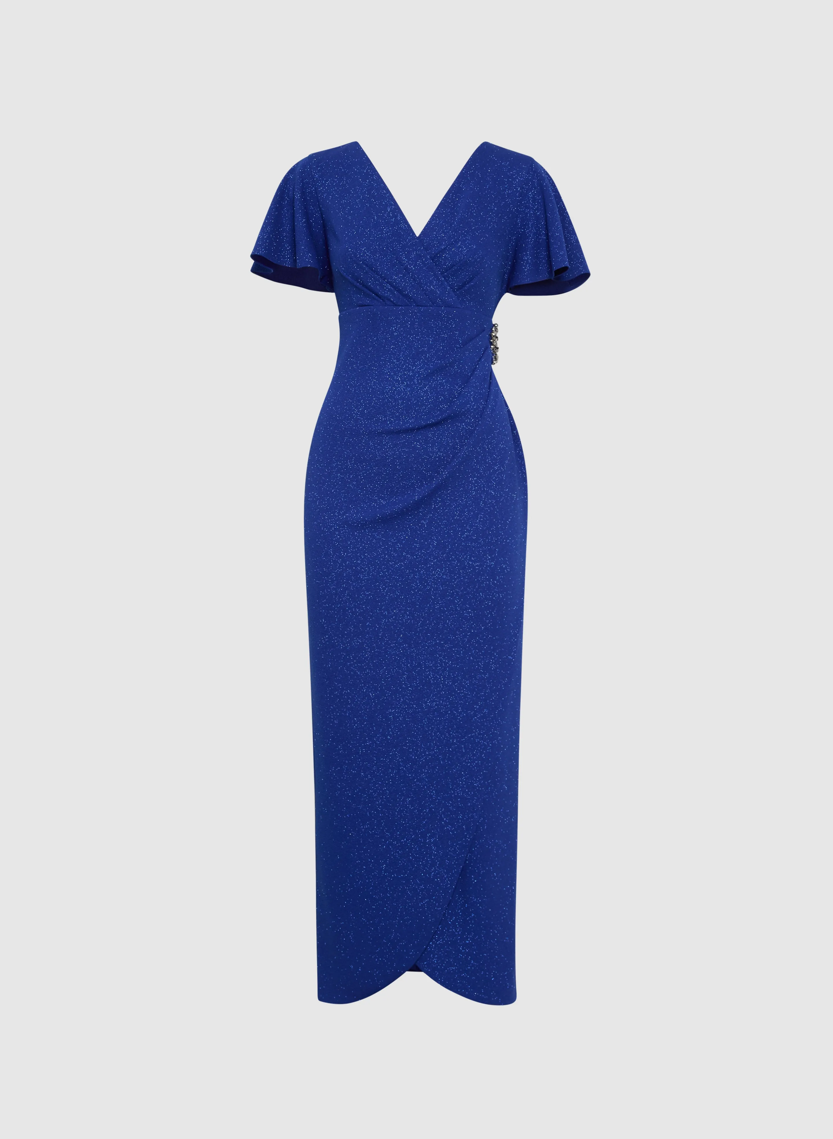 Flutter Sleeve Wrap-Over Dress sold by Laura product image thumbnail 5