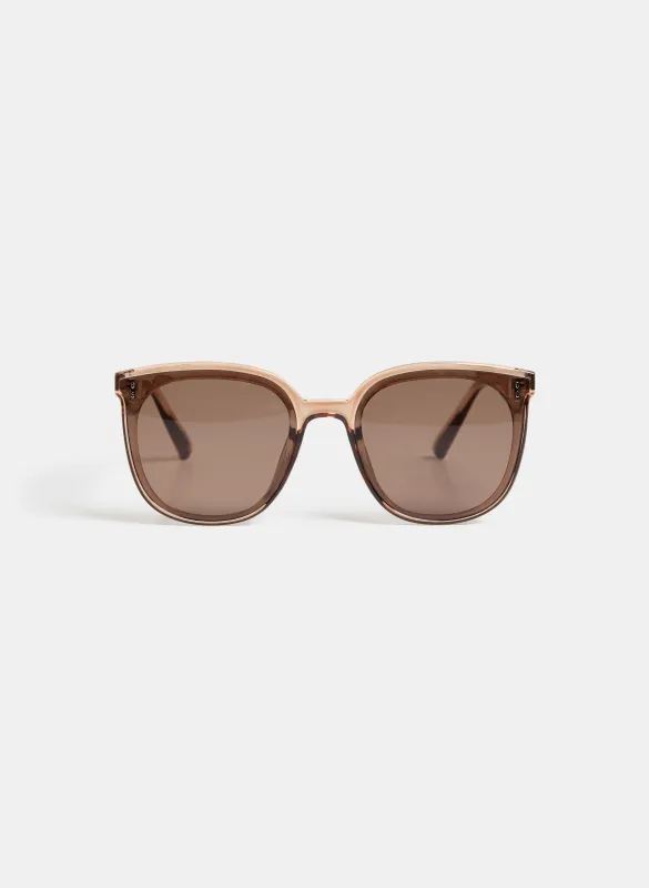 Translucent Round Frame Sunglasses sold by Laura