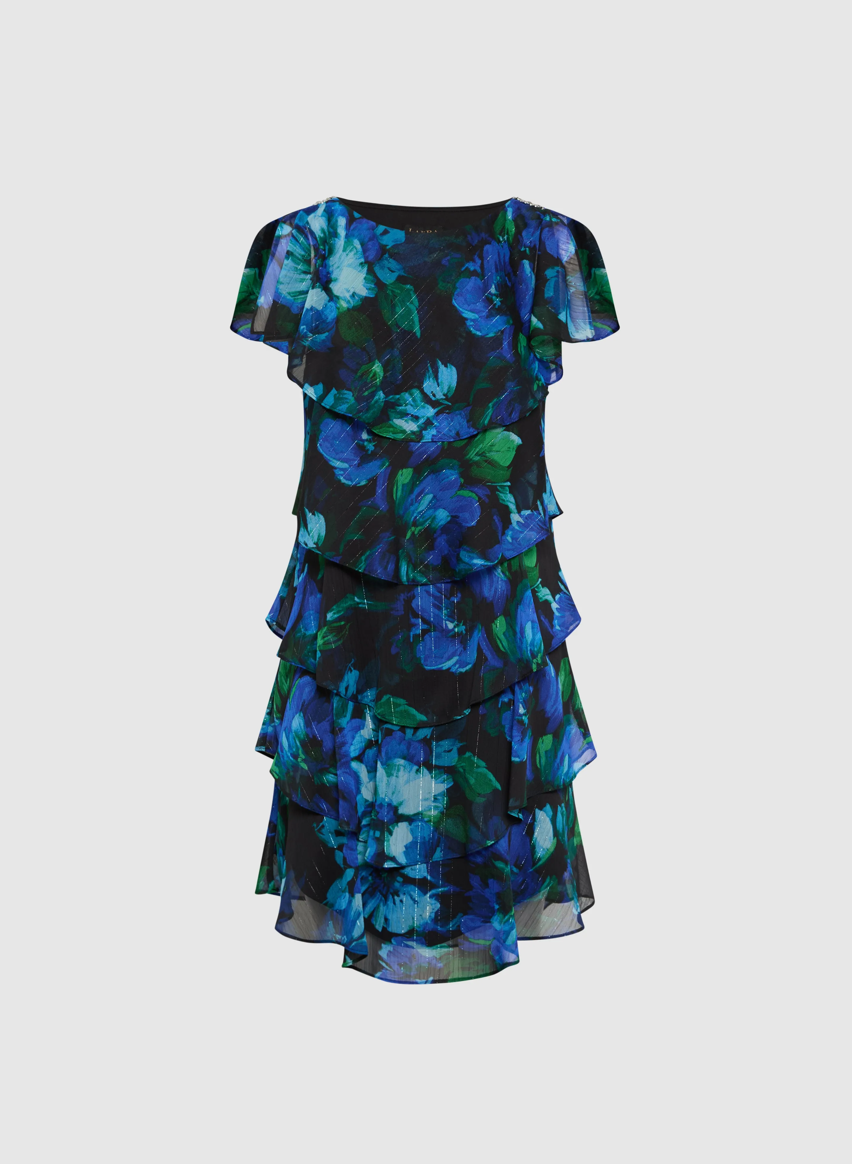 Floral Chiffon Dress sold by Laura product image thumbnail 5