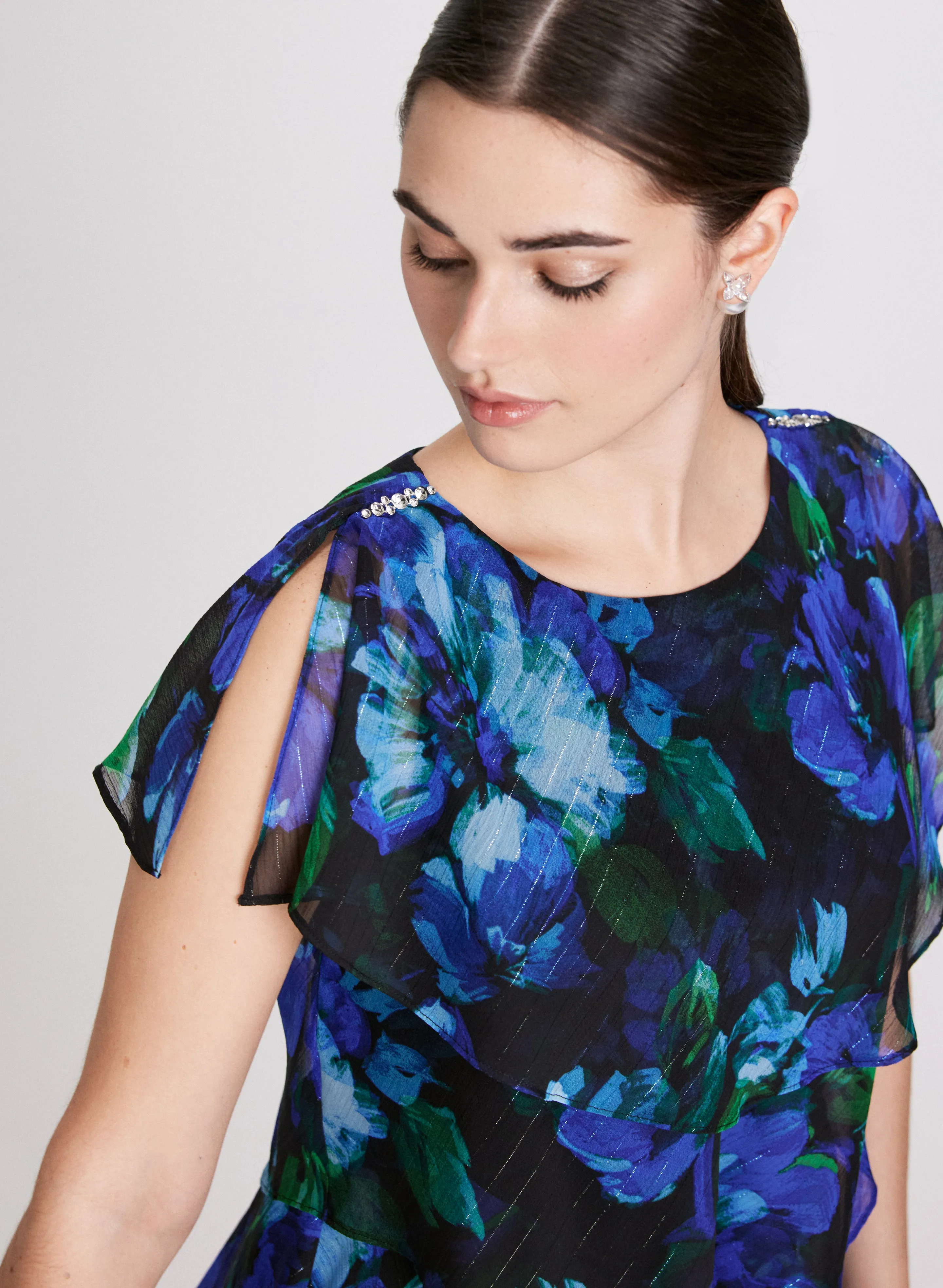 Floral Chiffon Dress sold by Laura product image thumbnail 3