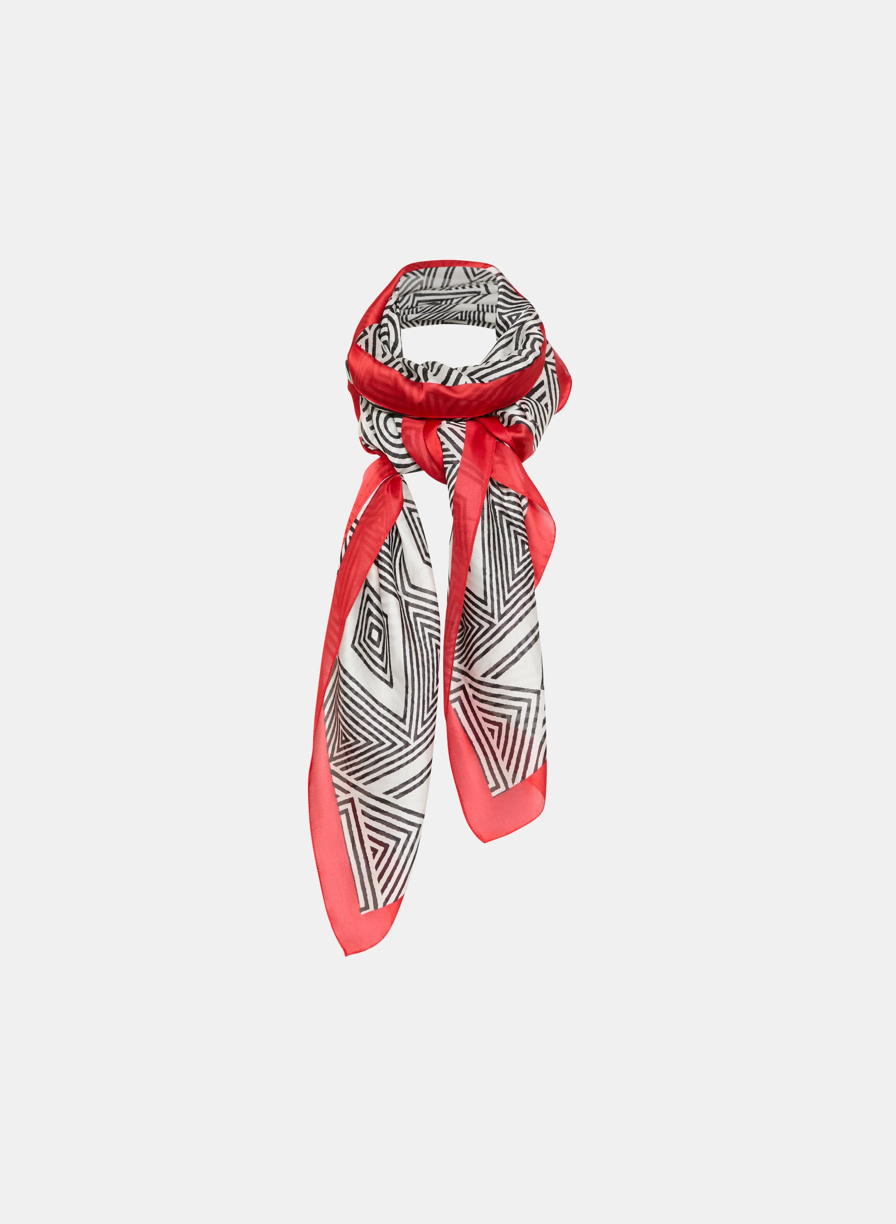 Abstract Geometric Print Scarf sold by Laura