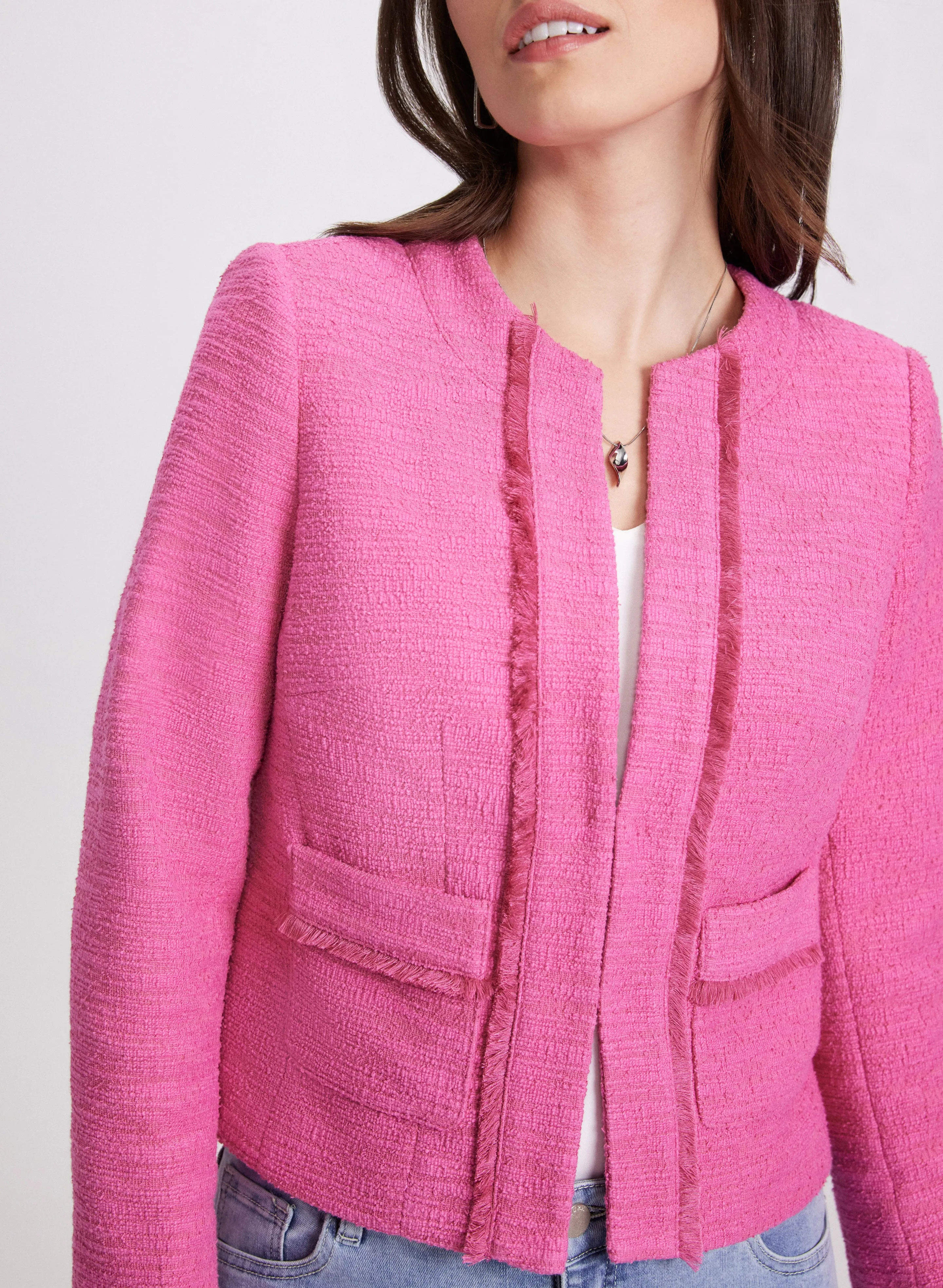 Fringe Tweed Jacket sold by Laura product image thumbnail 5