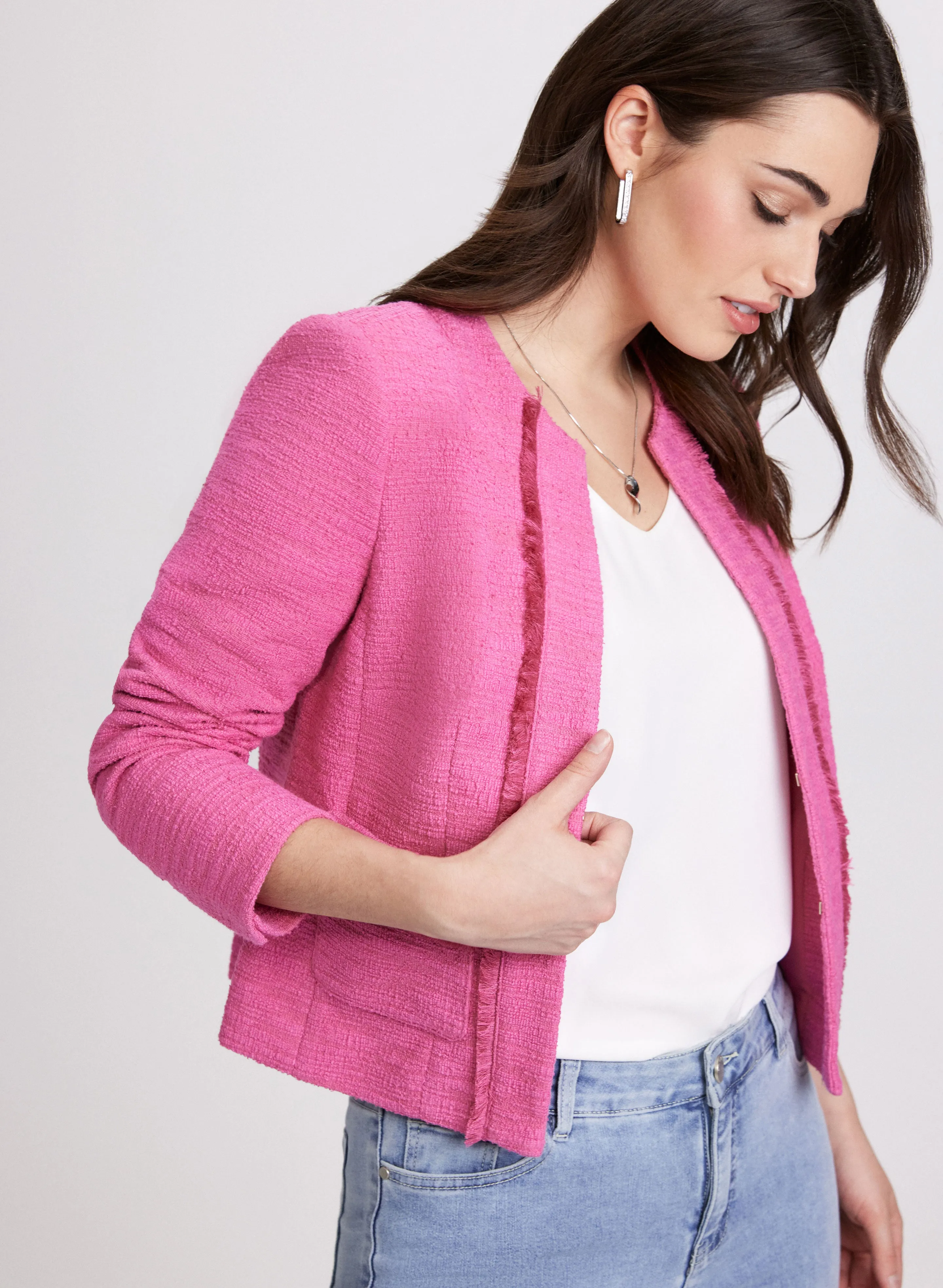 Fringe Tweed Jacket sold by Laura product image thumbnail 2