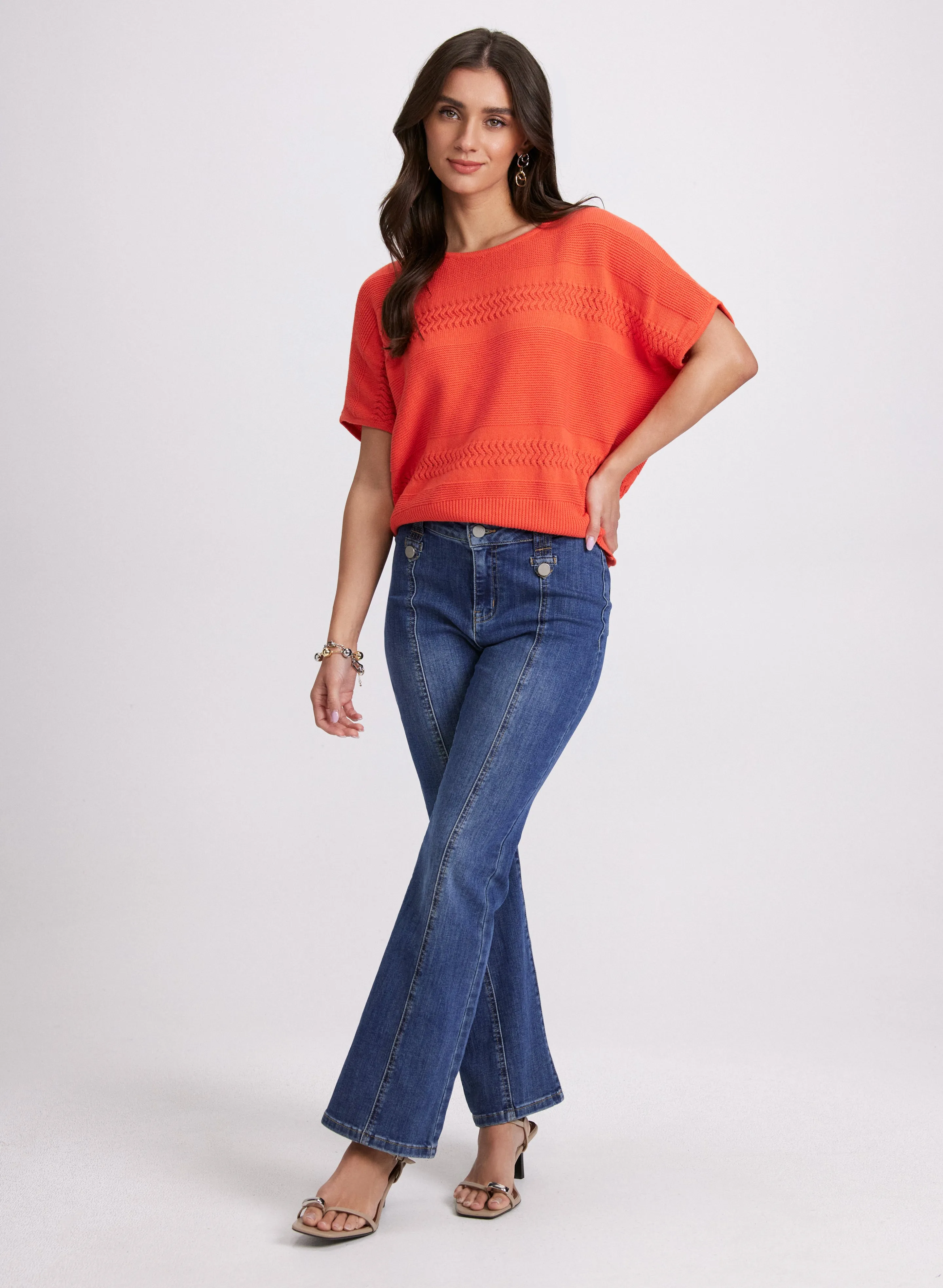 Mixed Knit Dolman Sweater sold by Laura product image thumbnail 3