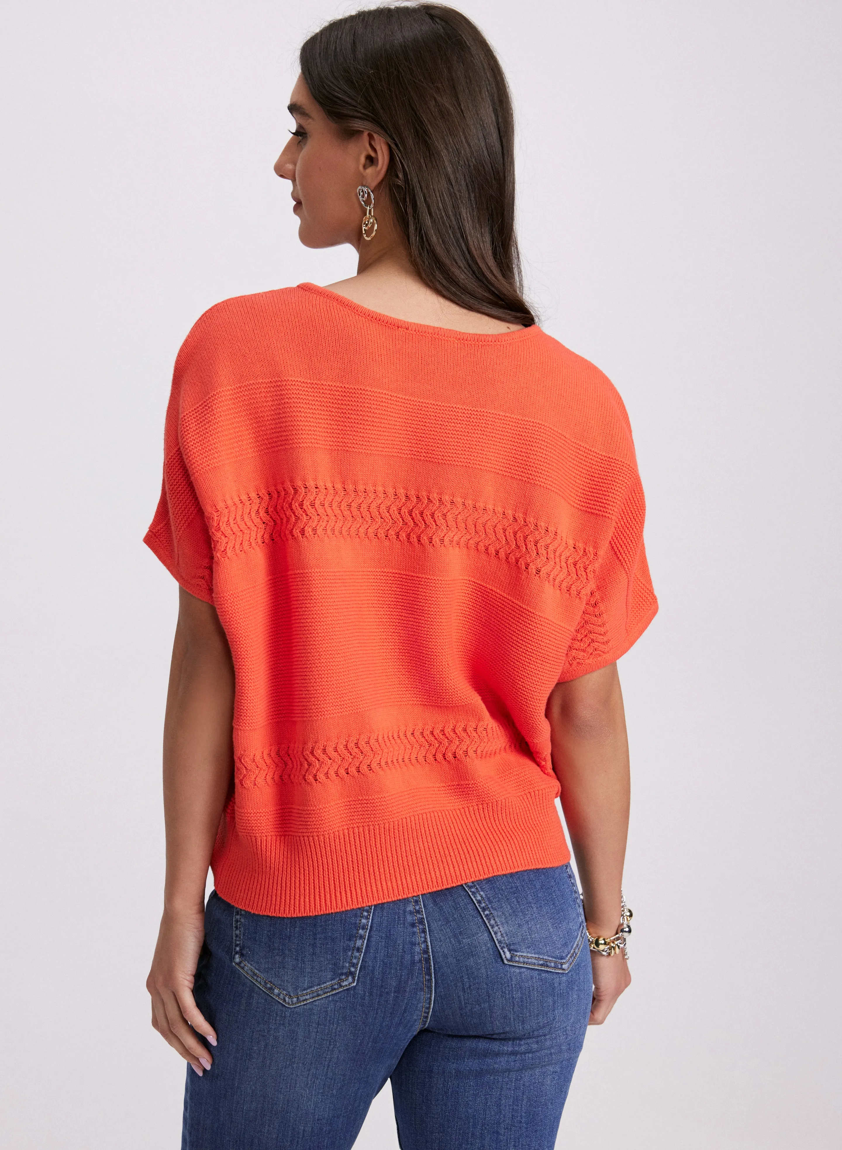 Mixed Knit Dolman Sweater sold by Laura product image thumbnail 4