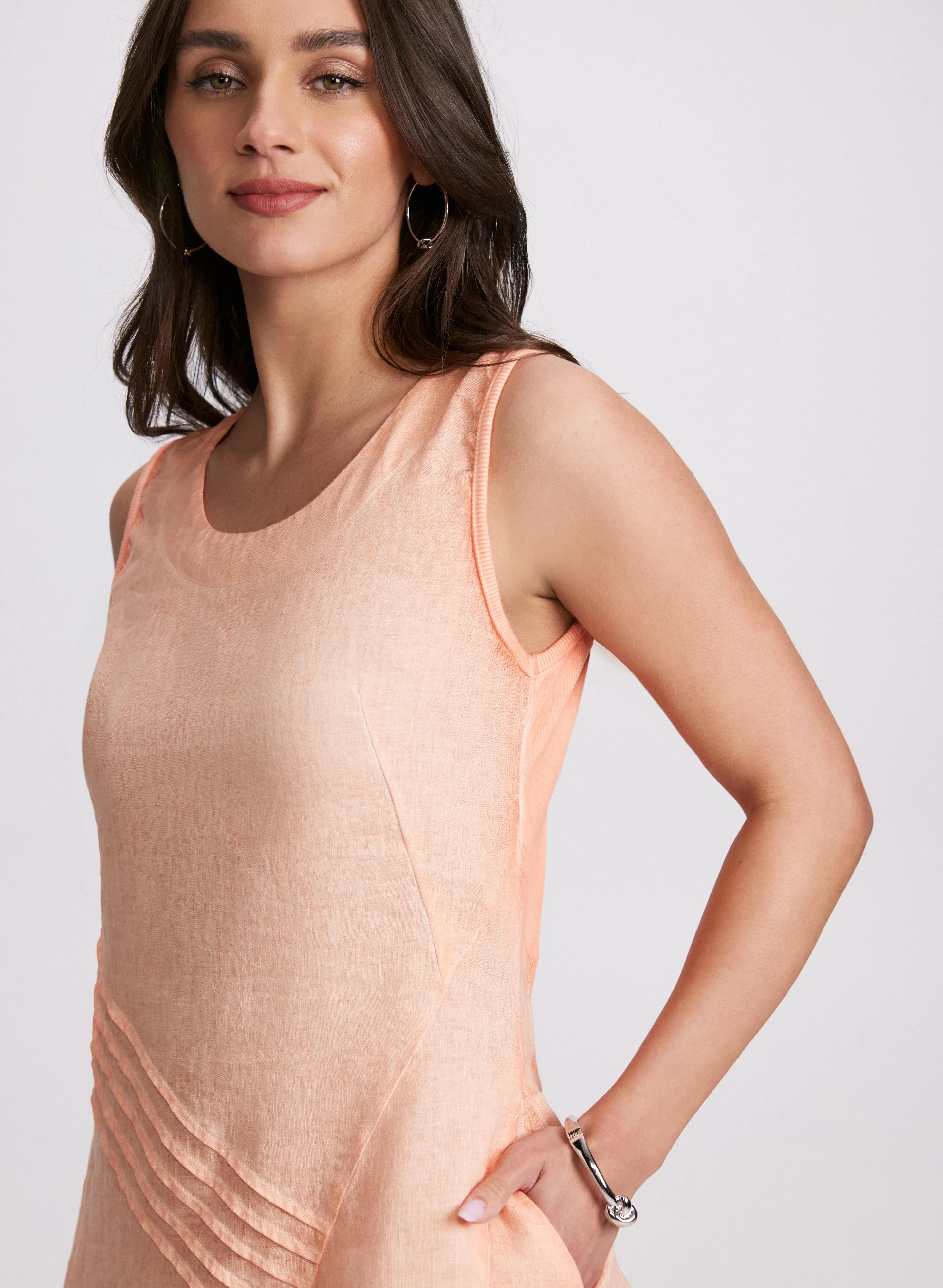 Linen Bias-Cut Midi Dress sold by Laura product image thumbnail 5