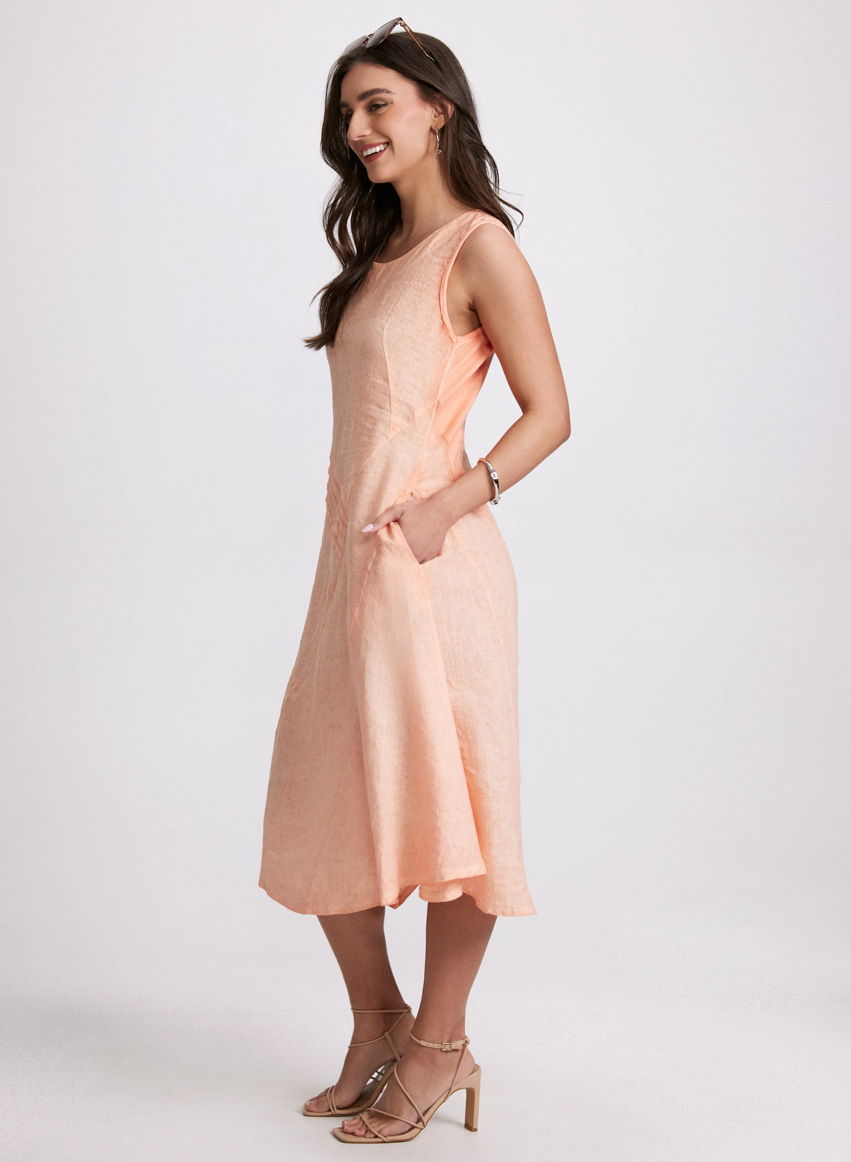 Linen Bias-Cut Midi Dress sold by Laura product image thumbnail 2