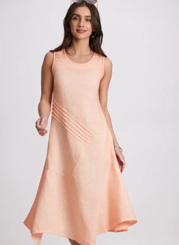 Linen Bias-Cut Midi Dress sold by Laura