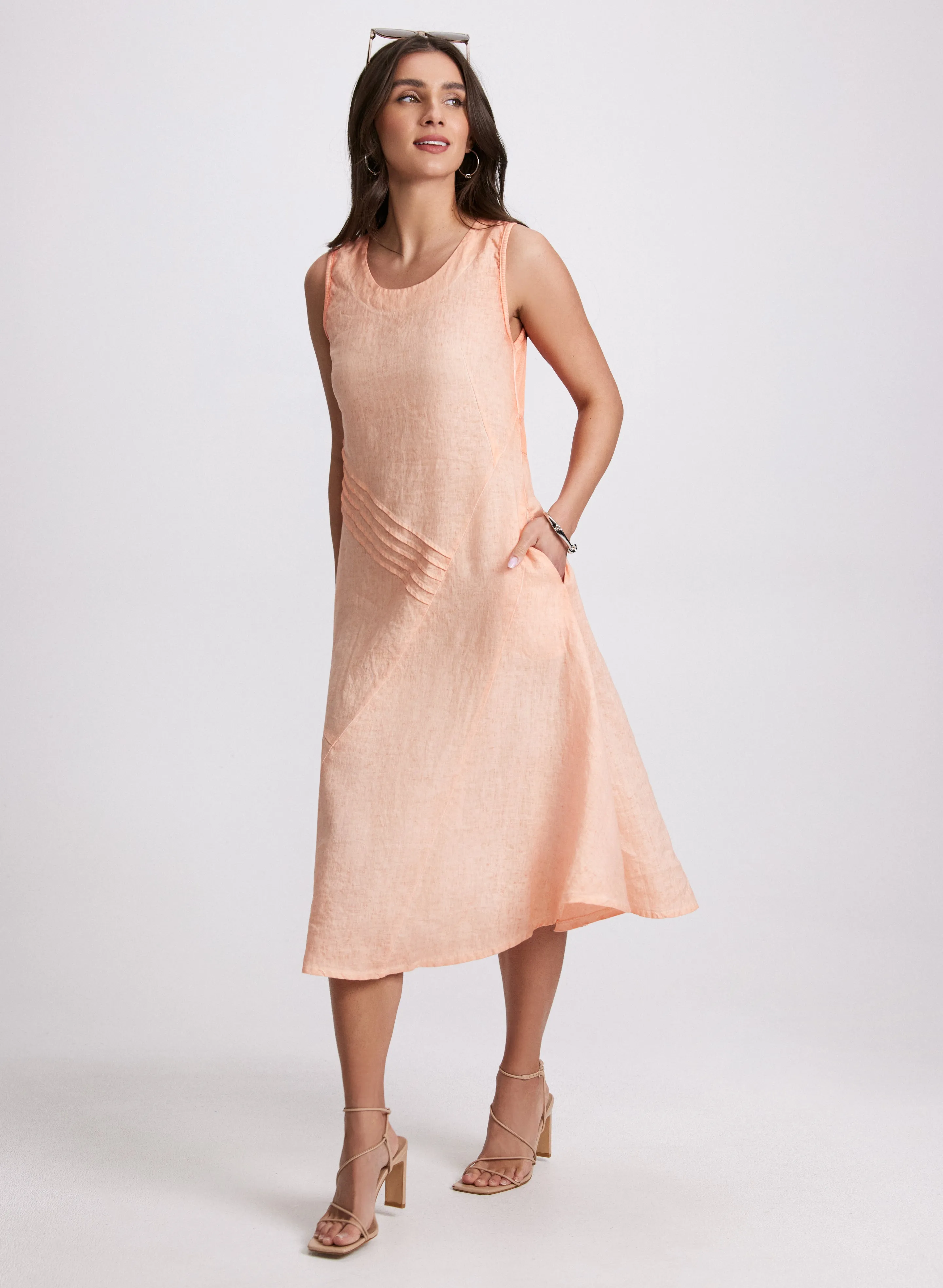 Linen Bias-Cut Midi Dress sold by Laura product image thumbnail 3