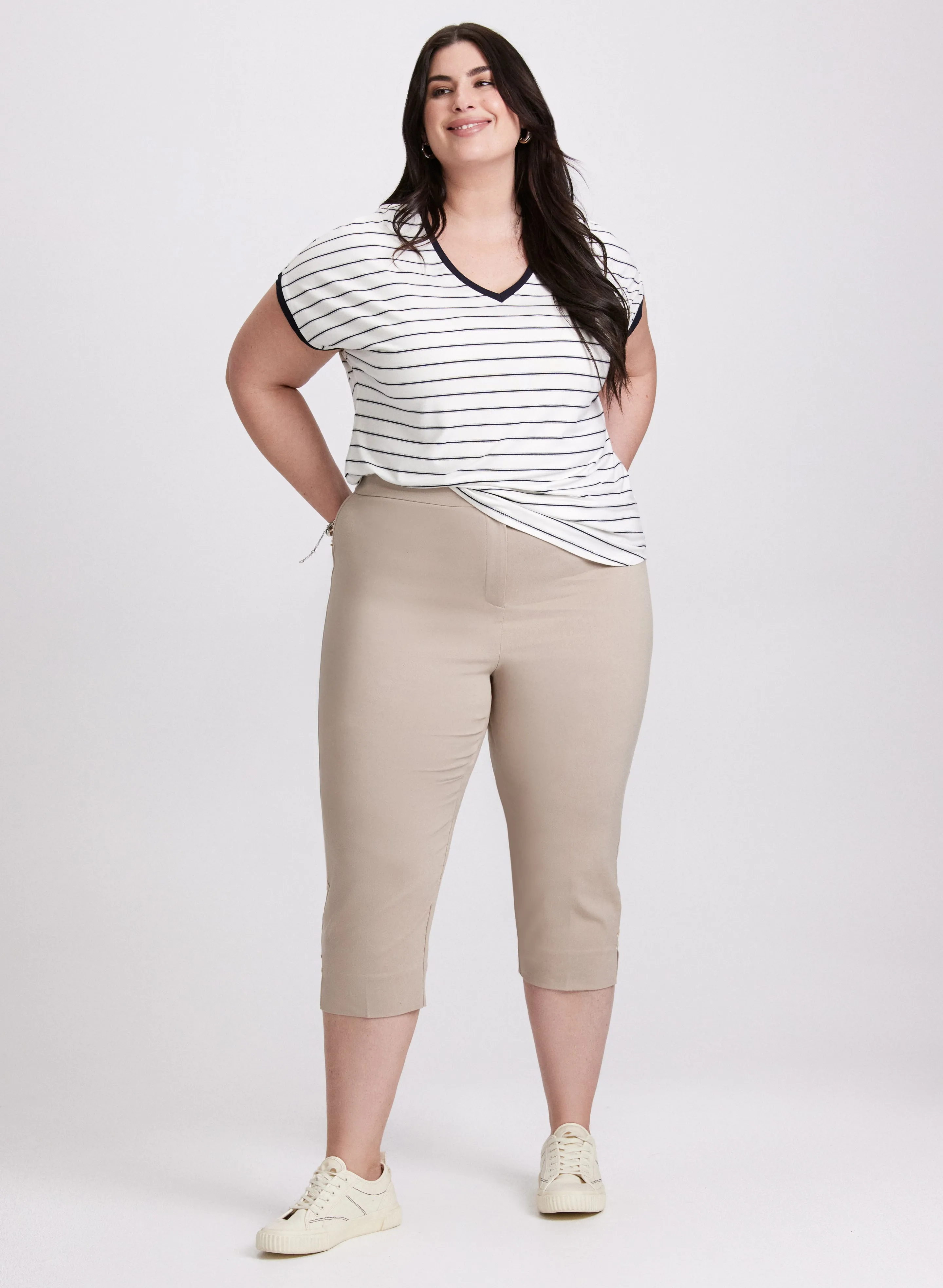 Stripe Print T-Shirt sold by Laura product image thumbnail 3