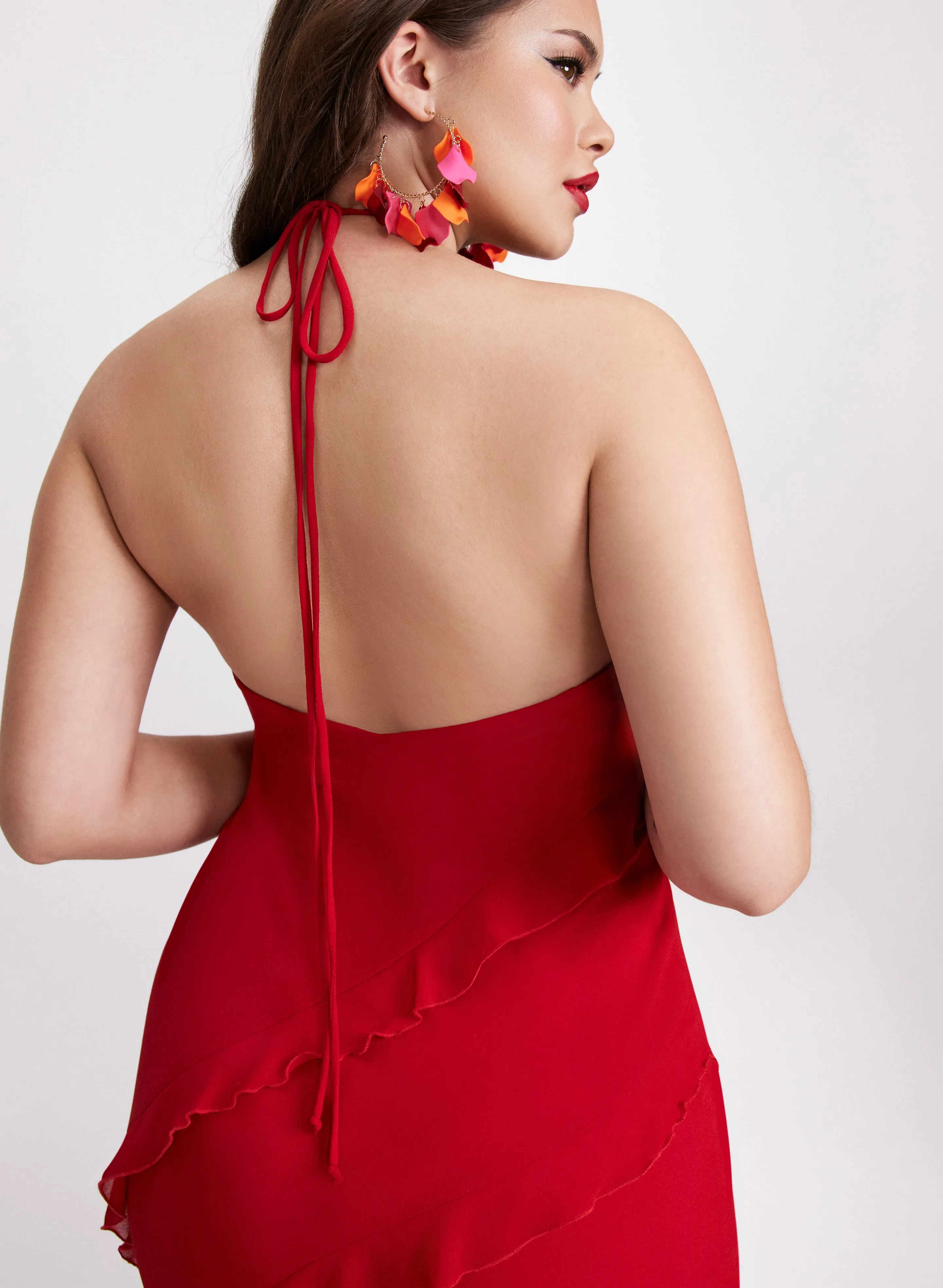Ruffled Halter Dress sold by Laura product image thumbnail 3
